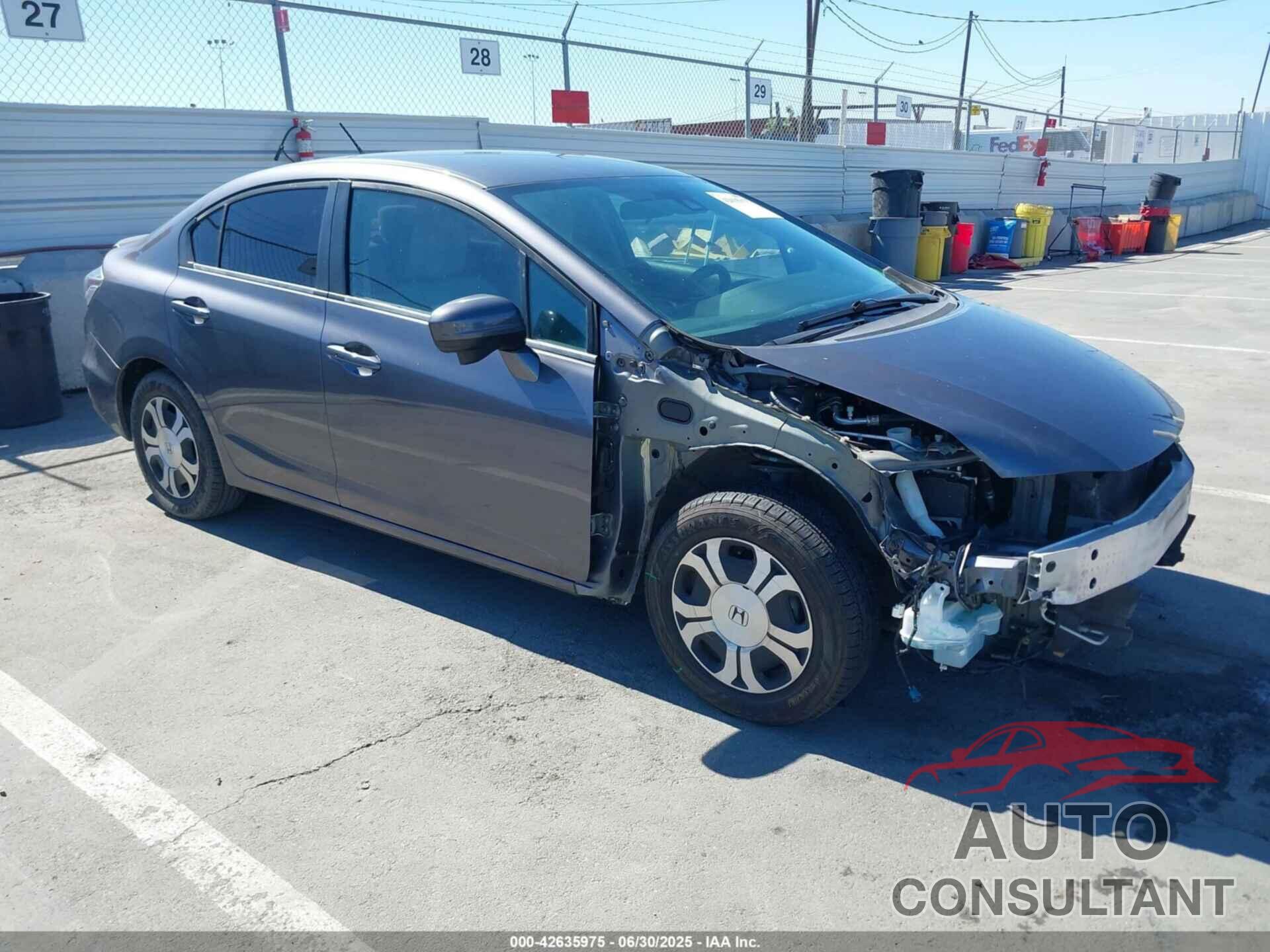 HONDA CIVIC HYBRID 2015 - 19XFB4F28FE200953