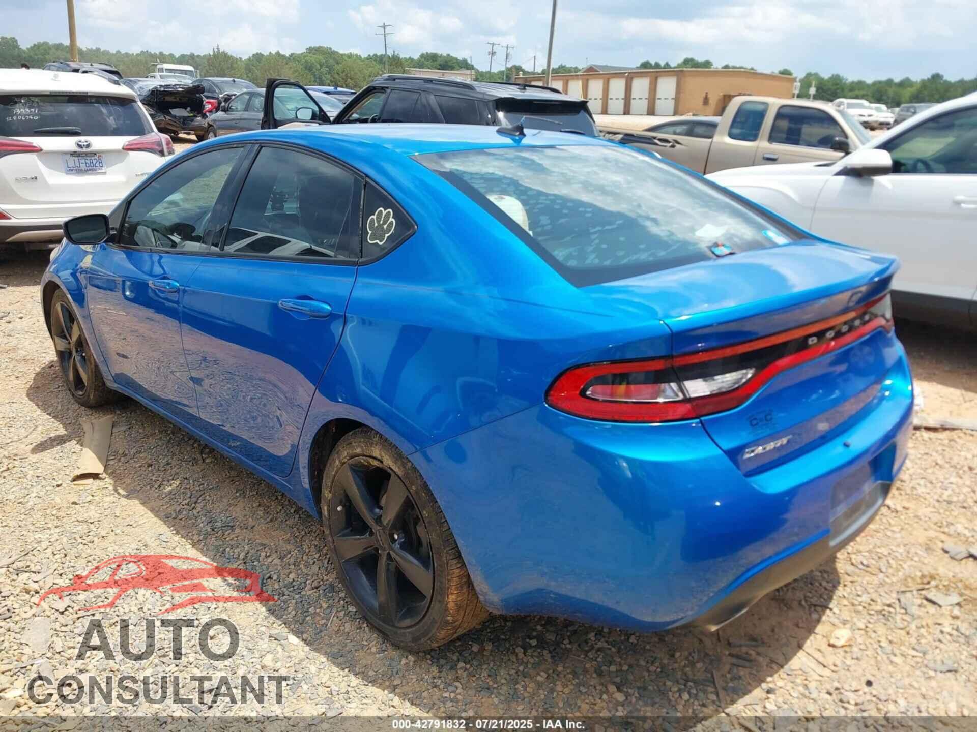 DODGE DART 2015 - 1C3CDFBBXFD242285