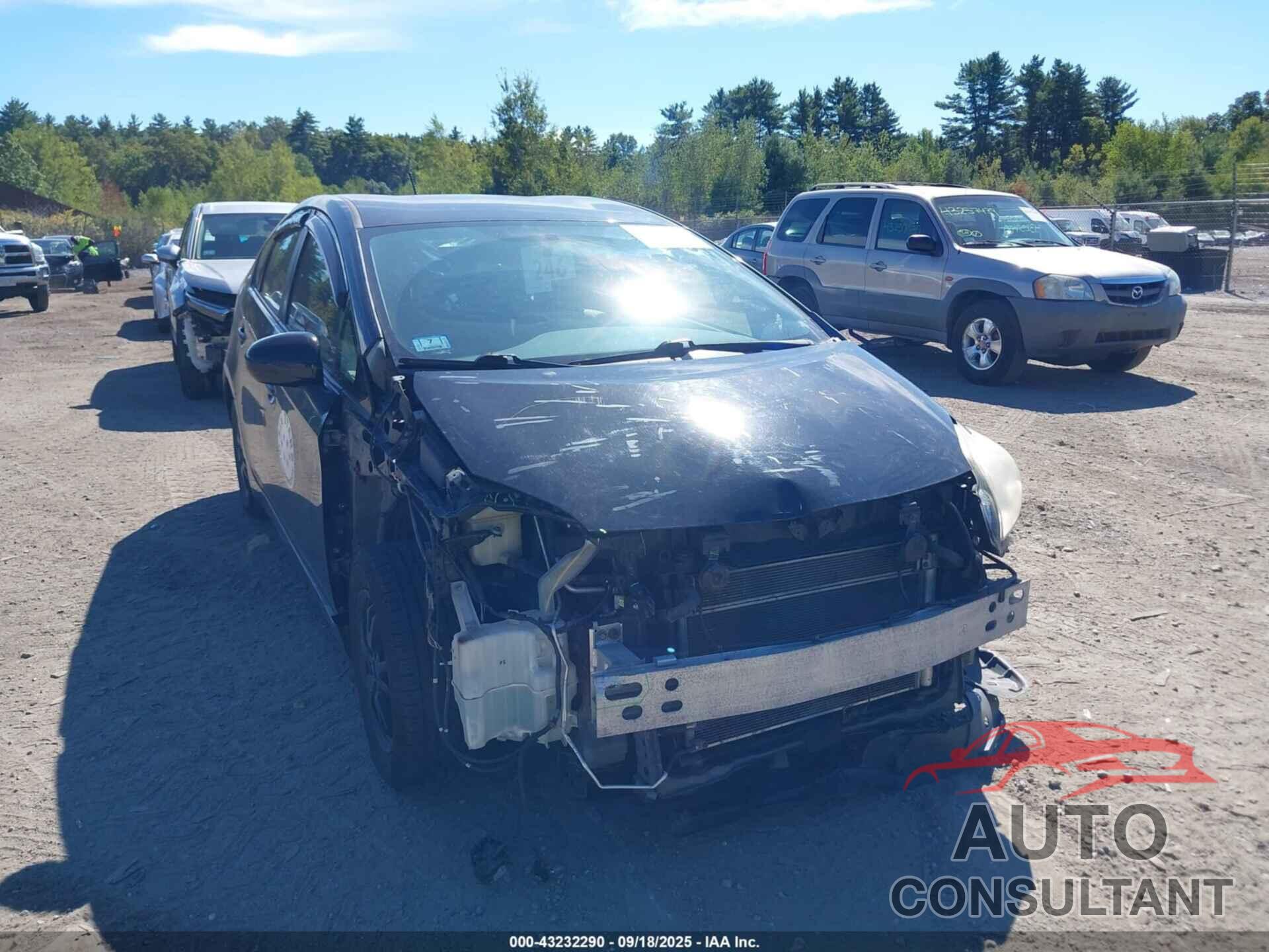 TOYOTA PRIUS 2012 - JTDKN3DU9C1568688