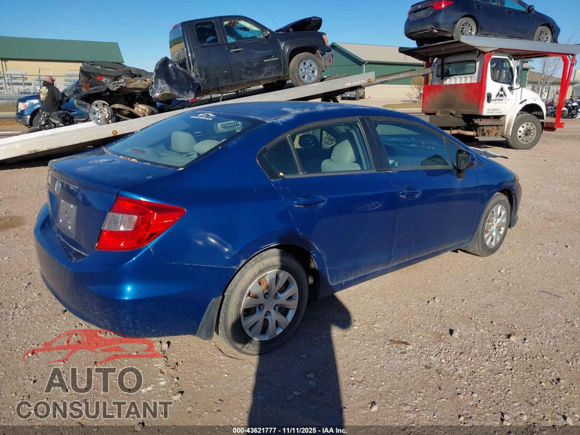 HONDA CIVIC 2012 - 2HGFB2F54CH508329