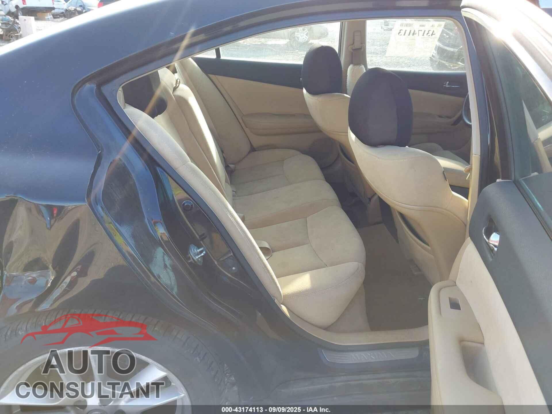 NISSAN MAXIMA 2011 - 1N4AA5AP9BC856026