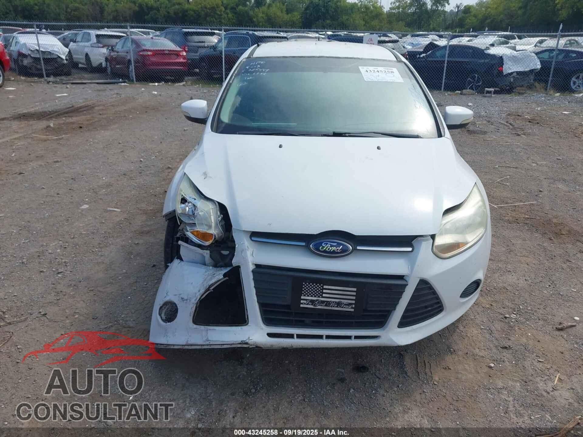 FORD FOCUS 2013 - 1FADP3F26DL286342
