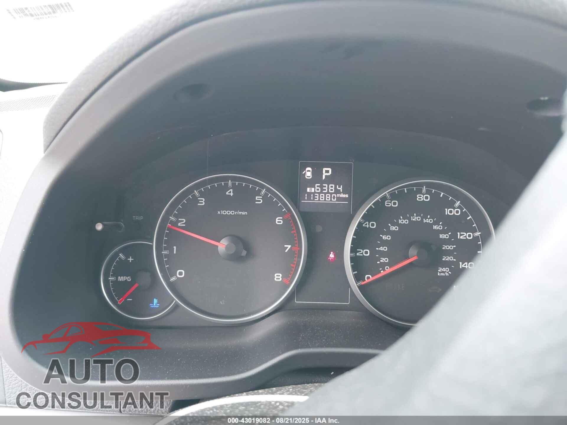 SUBARU OUTBACK 2014 - 4S4BRBDC8E3263823