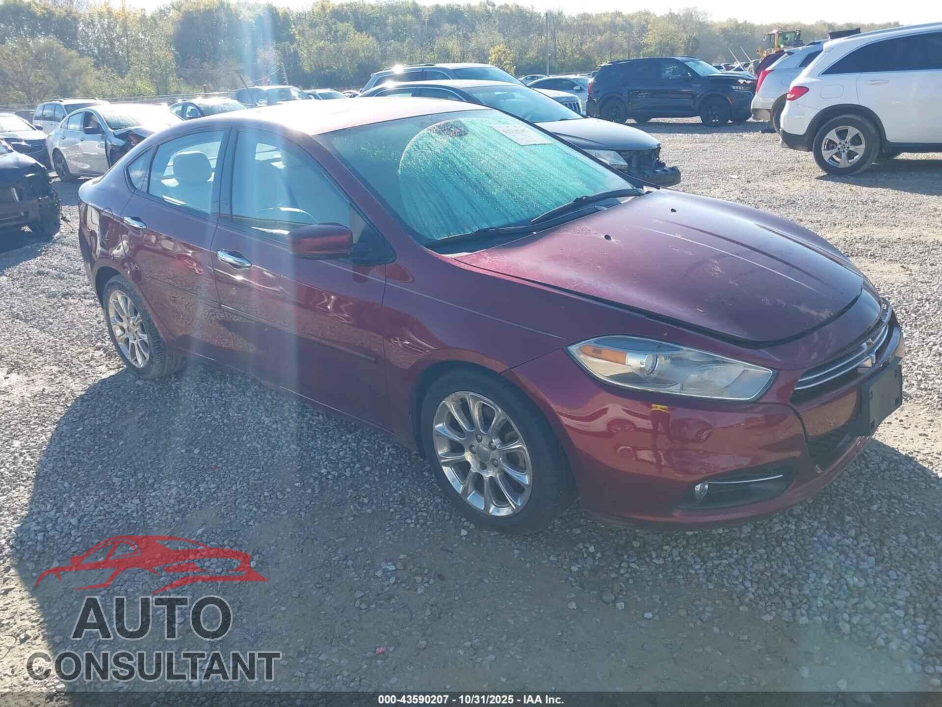 DODGE DART 2015 - 1C3CDFCB6FD242377