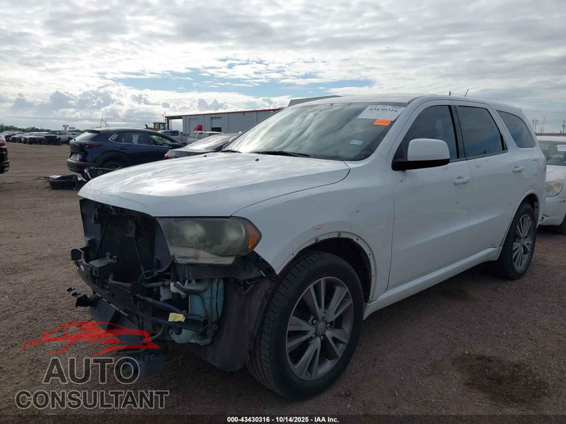 DODGE DURANGO 2013 - 1C4RDHAGXDC689572