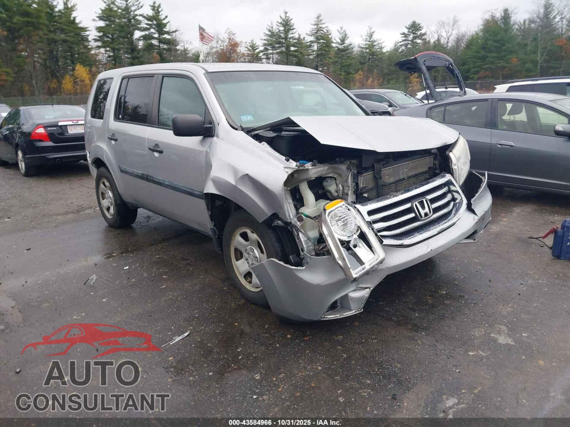 HONDA PILOT 2015 - 5FNYF4H22FB022378