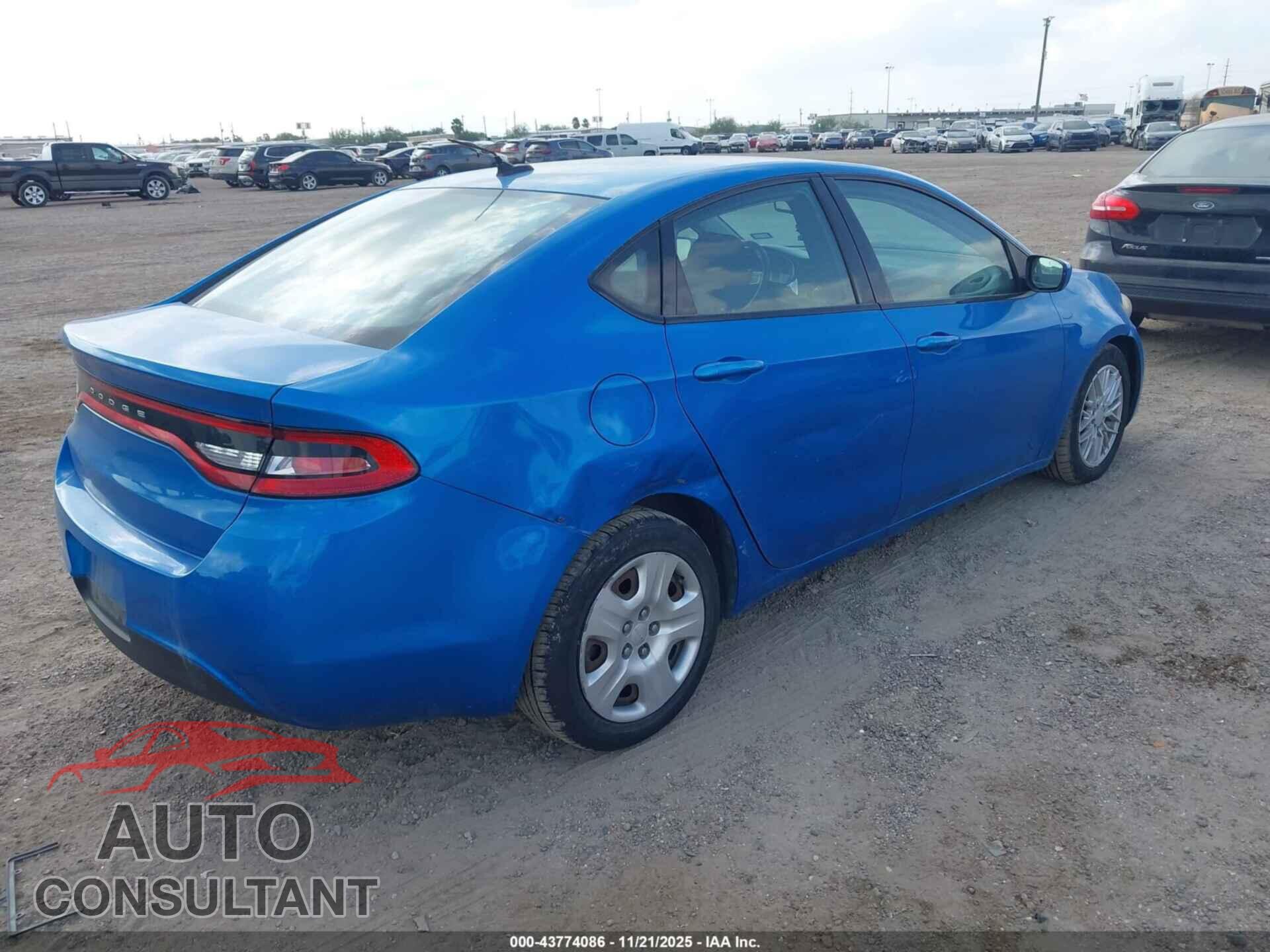 DODGE DART 2015 - 1C3CDFAA9FD331340