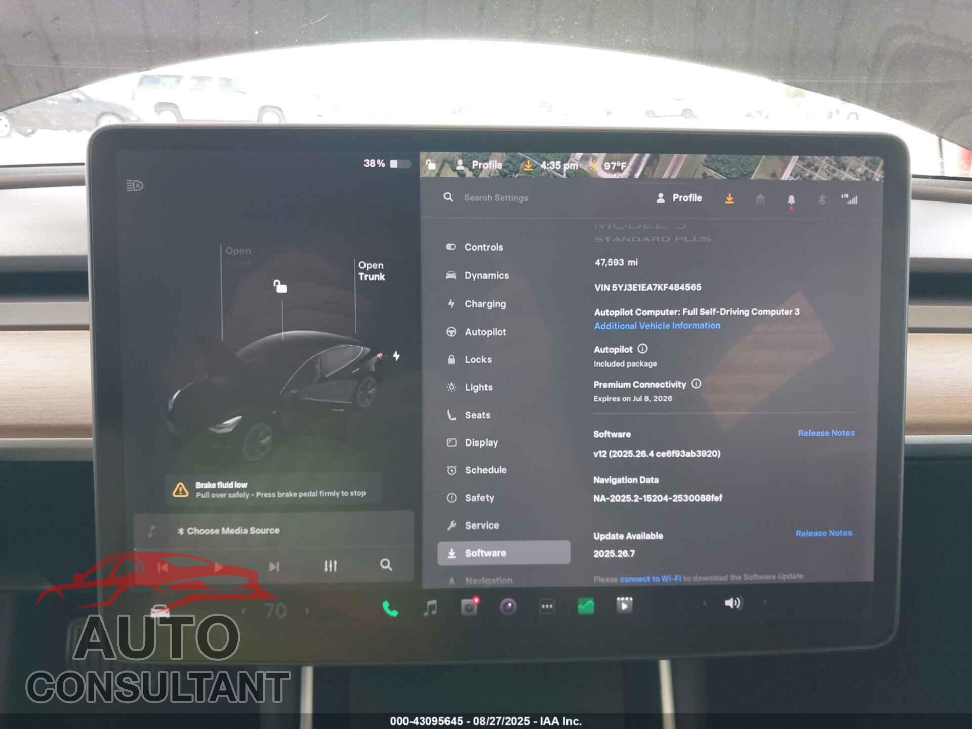 TESLA MODEL 3 2019 - 5YJ3E1EA7KF484565