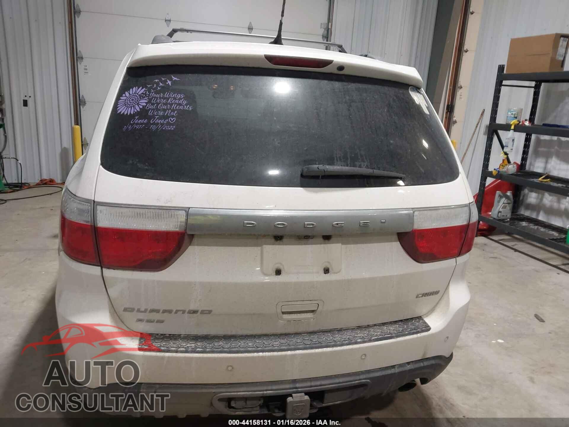 DODGE DURANGO 2012 - 1C4RDJDG8CC308593