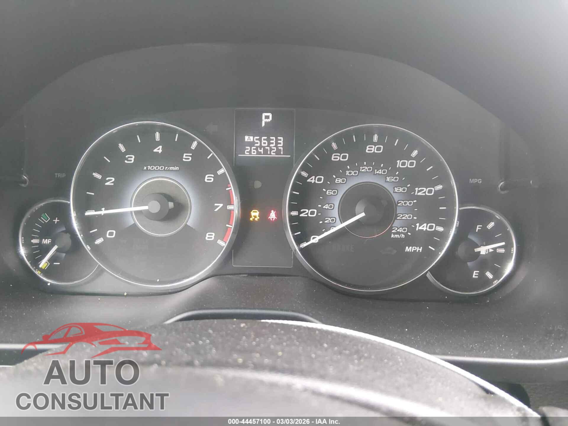 SUBARU OUTBACK 2010 - 4S4BRBCC7A3369949