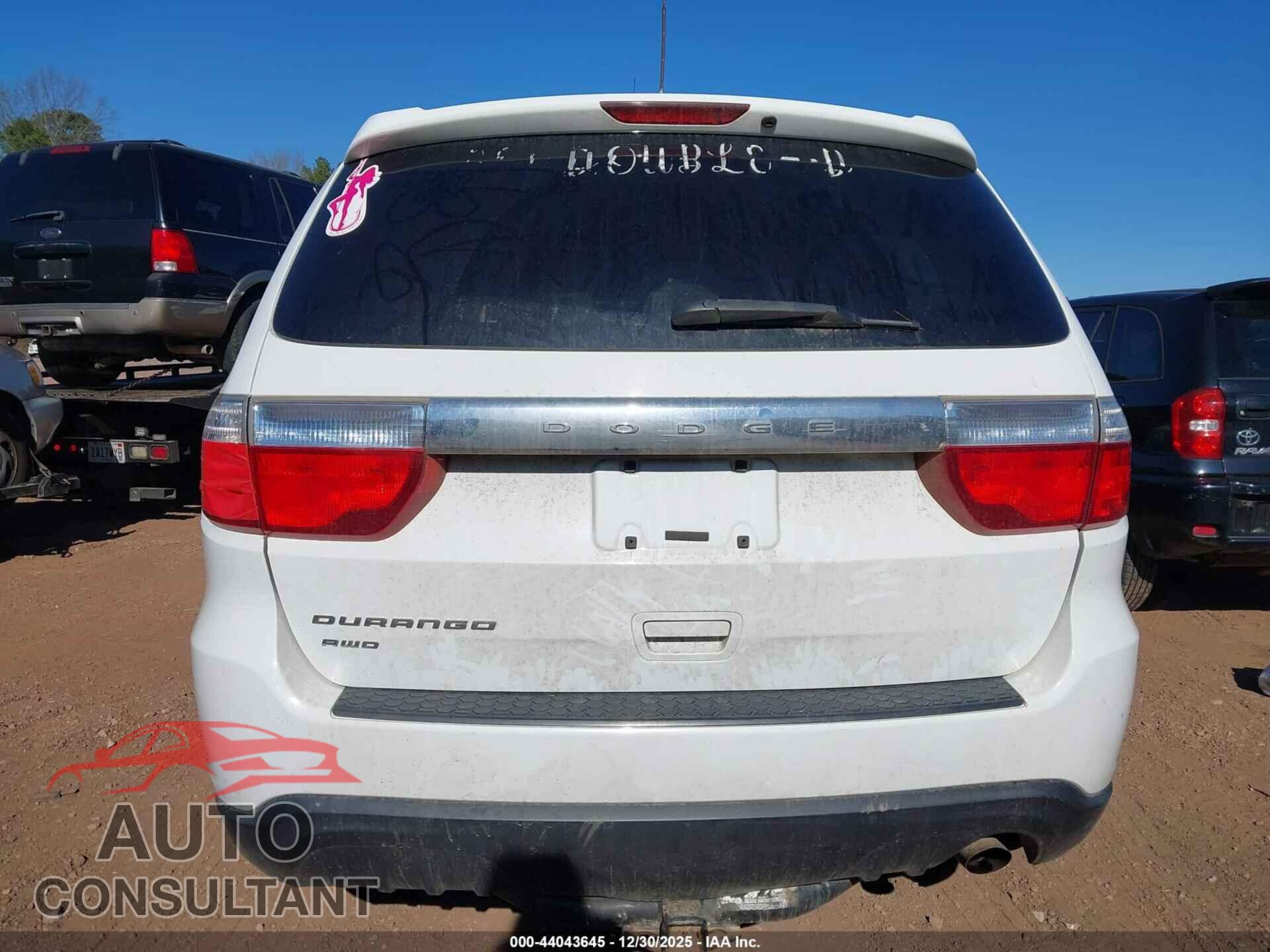 DODGE DURANGO 2013 - 1C4RDJAG3DC696242