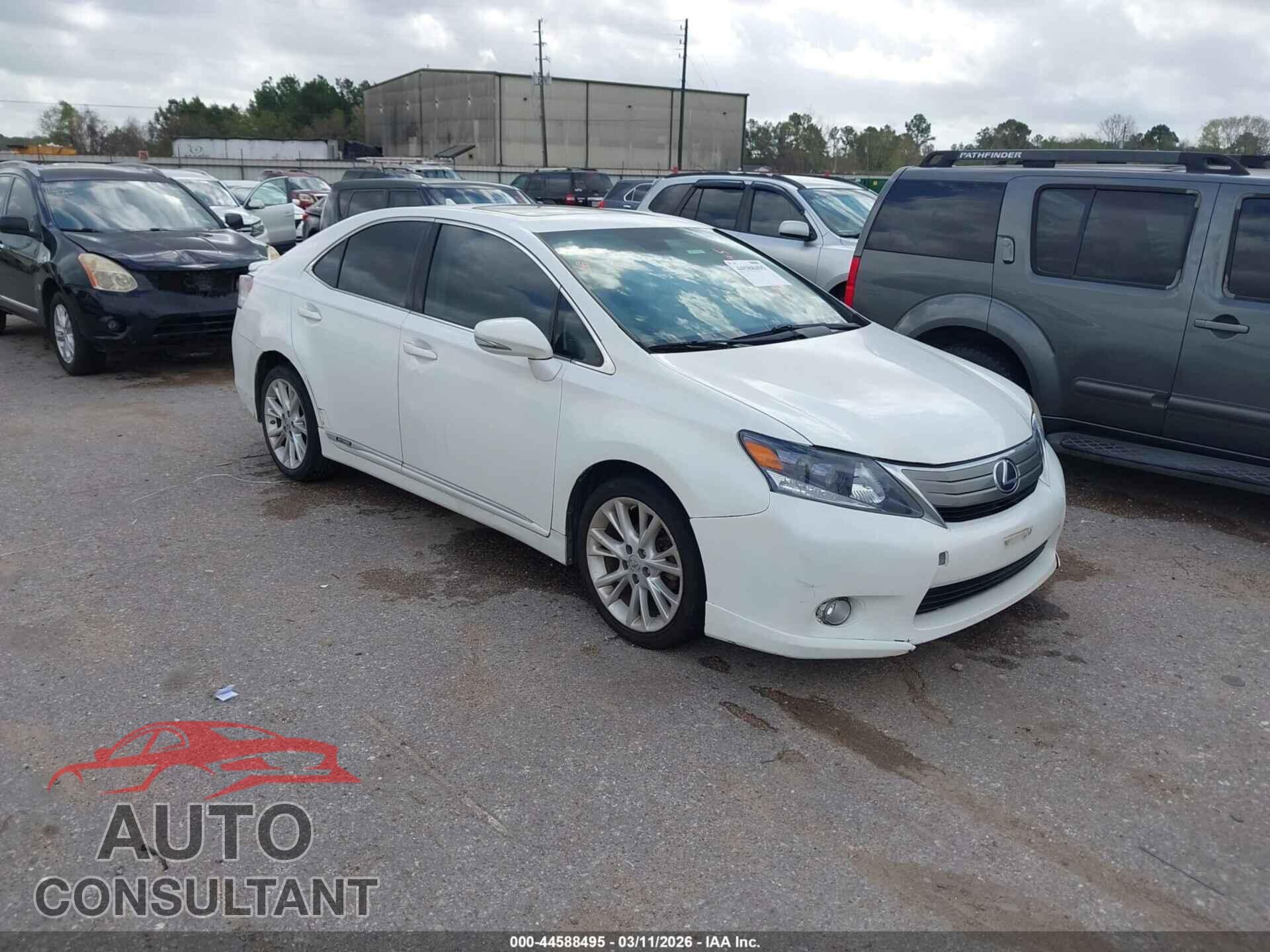 LEXUS HS 250H 2010 - JTHBB1BA2A2002643