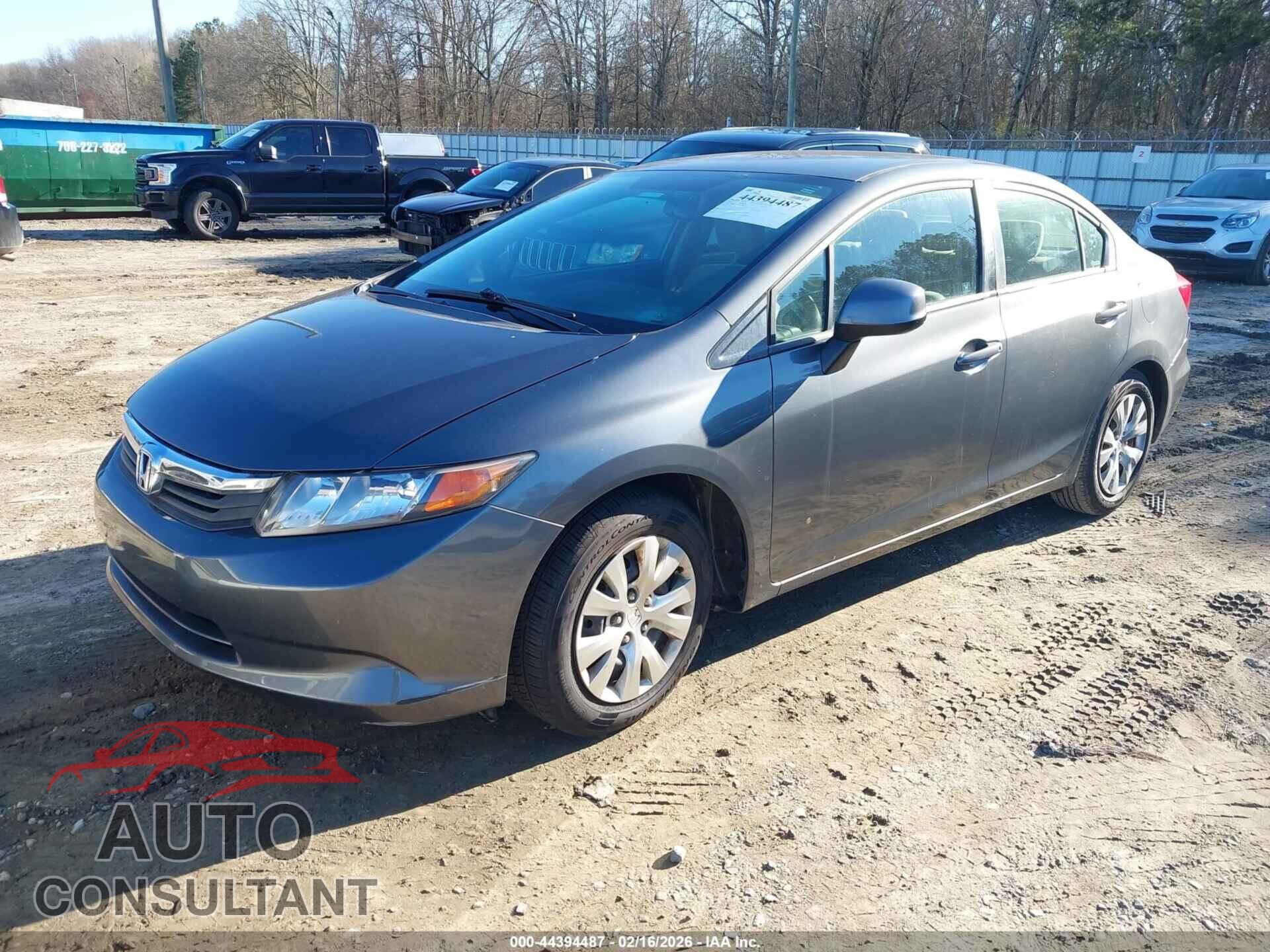 HONDA CIVIC 2012 - 19XFB2F59CE020696