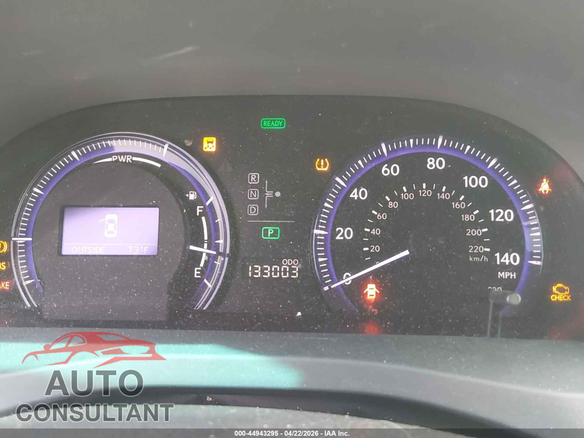 LEXUS HS 250H 2010 - JTHBB1BA8A2034111