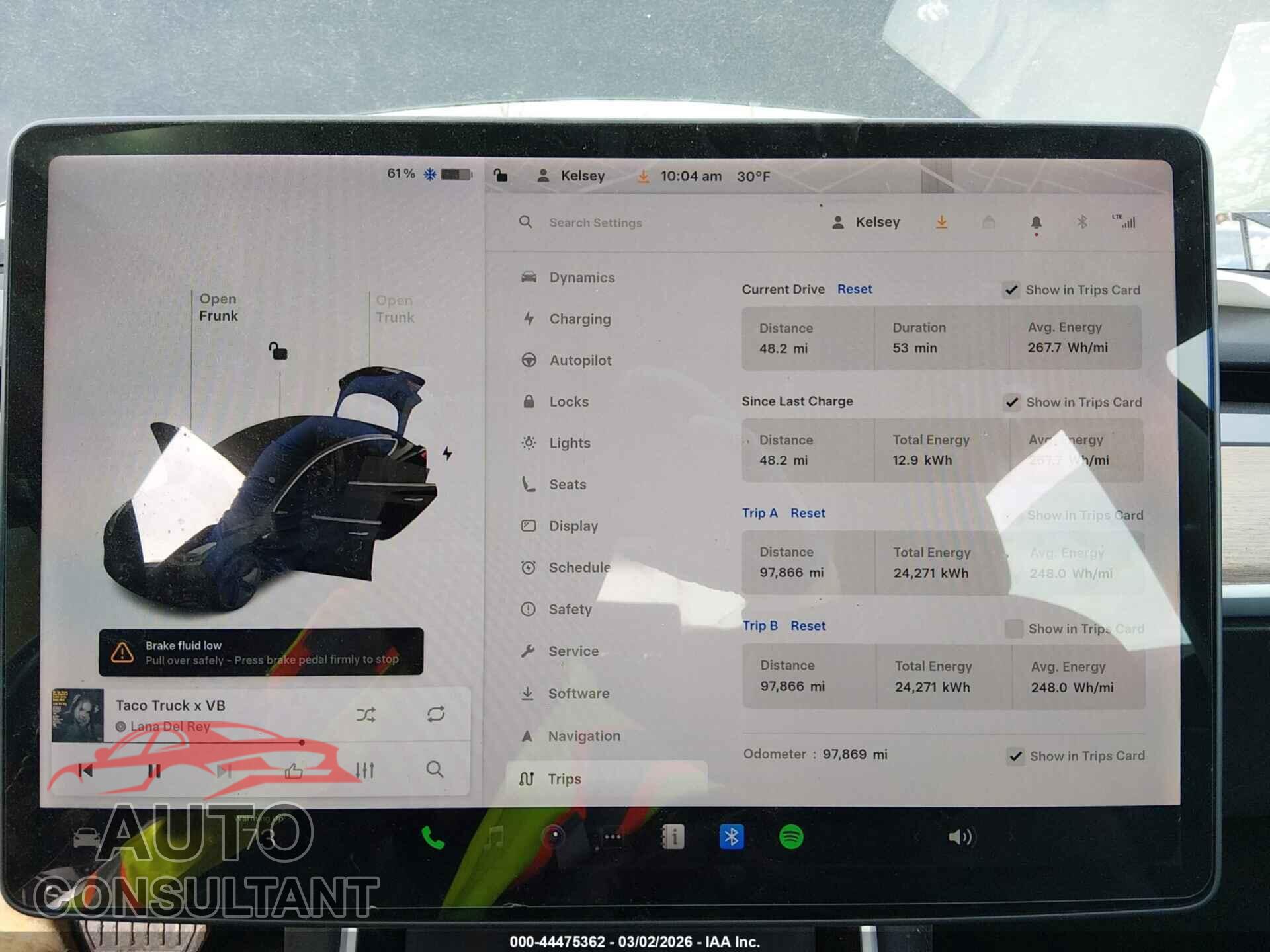TESLA MODEL 3 2019 - 5YJ3E1EA0KF305511