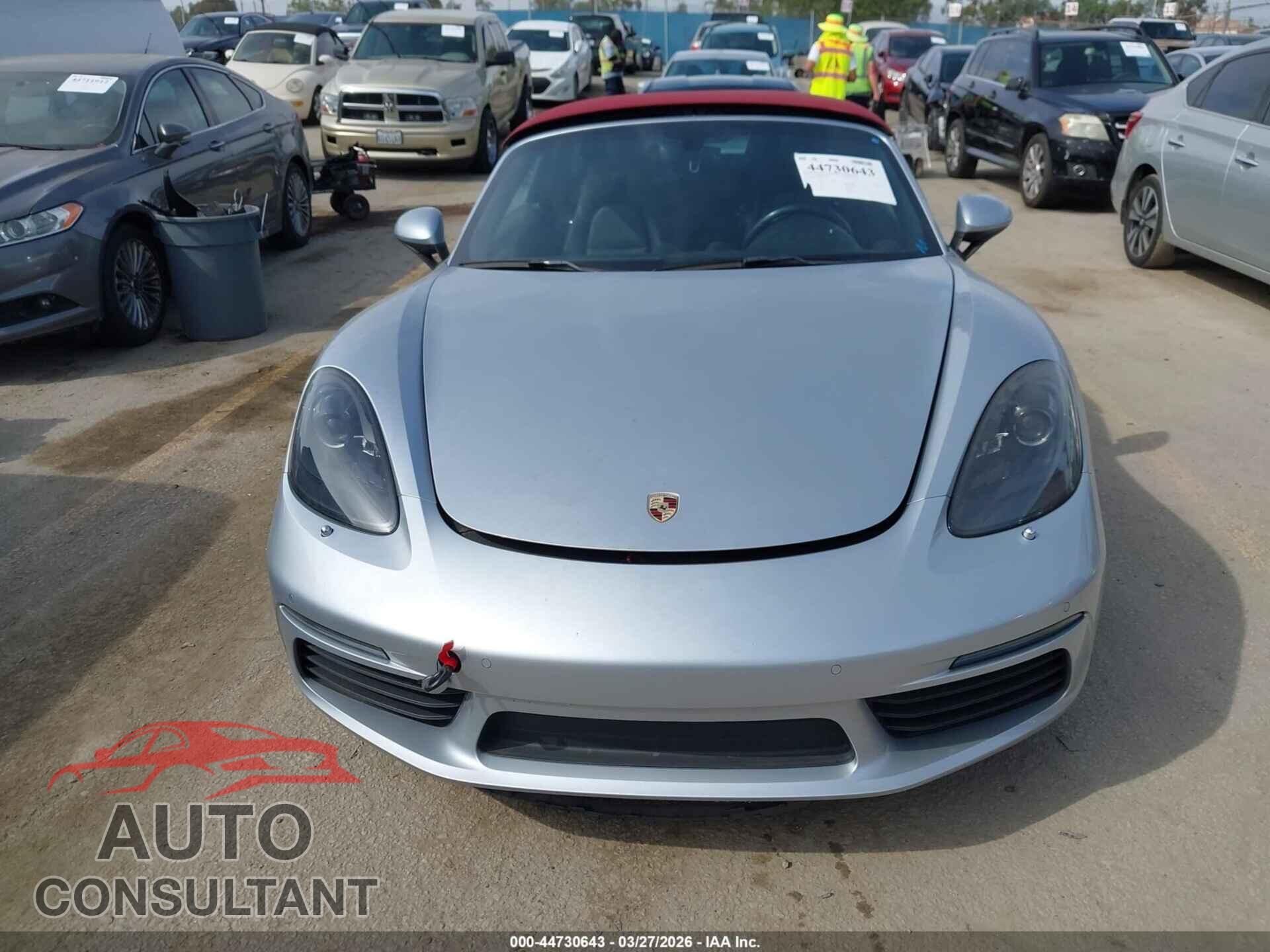 PORSCHE 718 BOXSTER 2018 - WP0CA2A80JS210792
