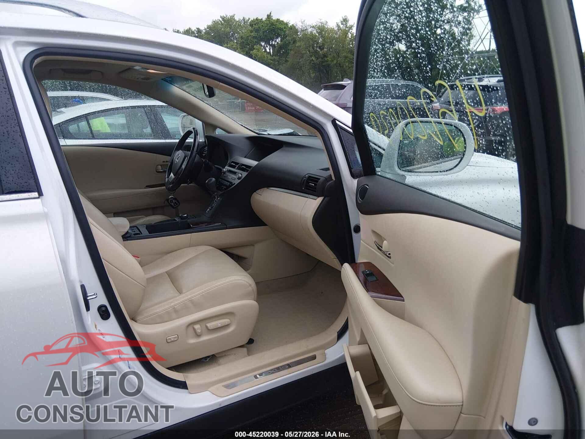 LEXUS RX 350 2015 - 2T2BK1BAXFC338207