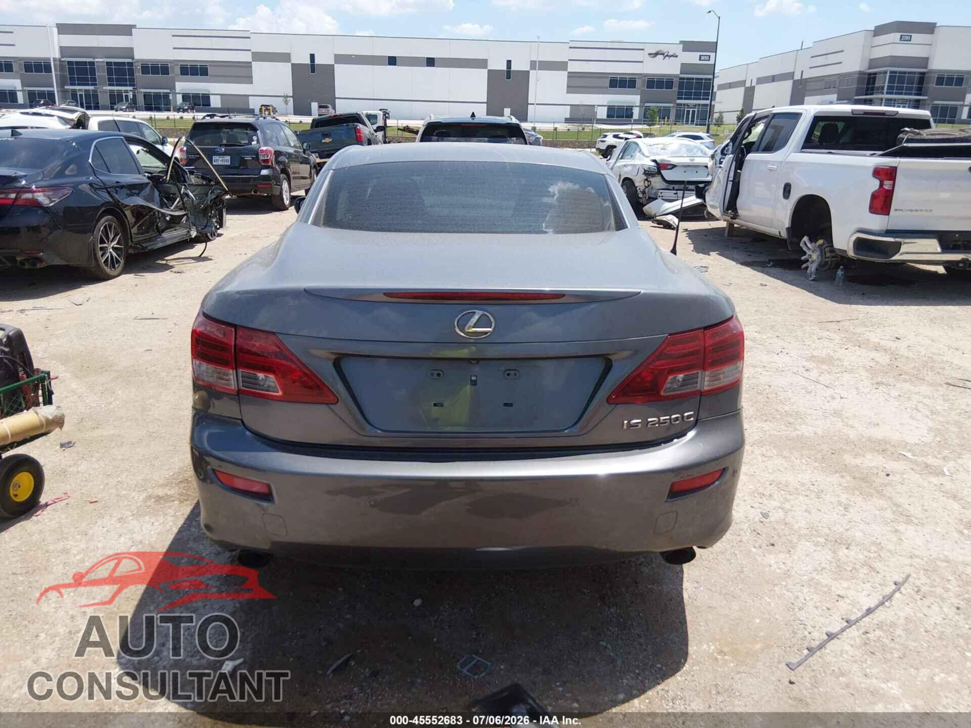 LEXUS IS 250C 2012 - JTHFF2C26C2521507