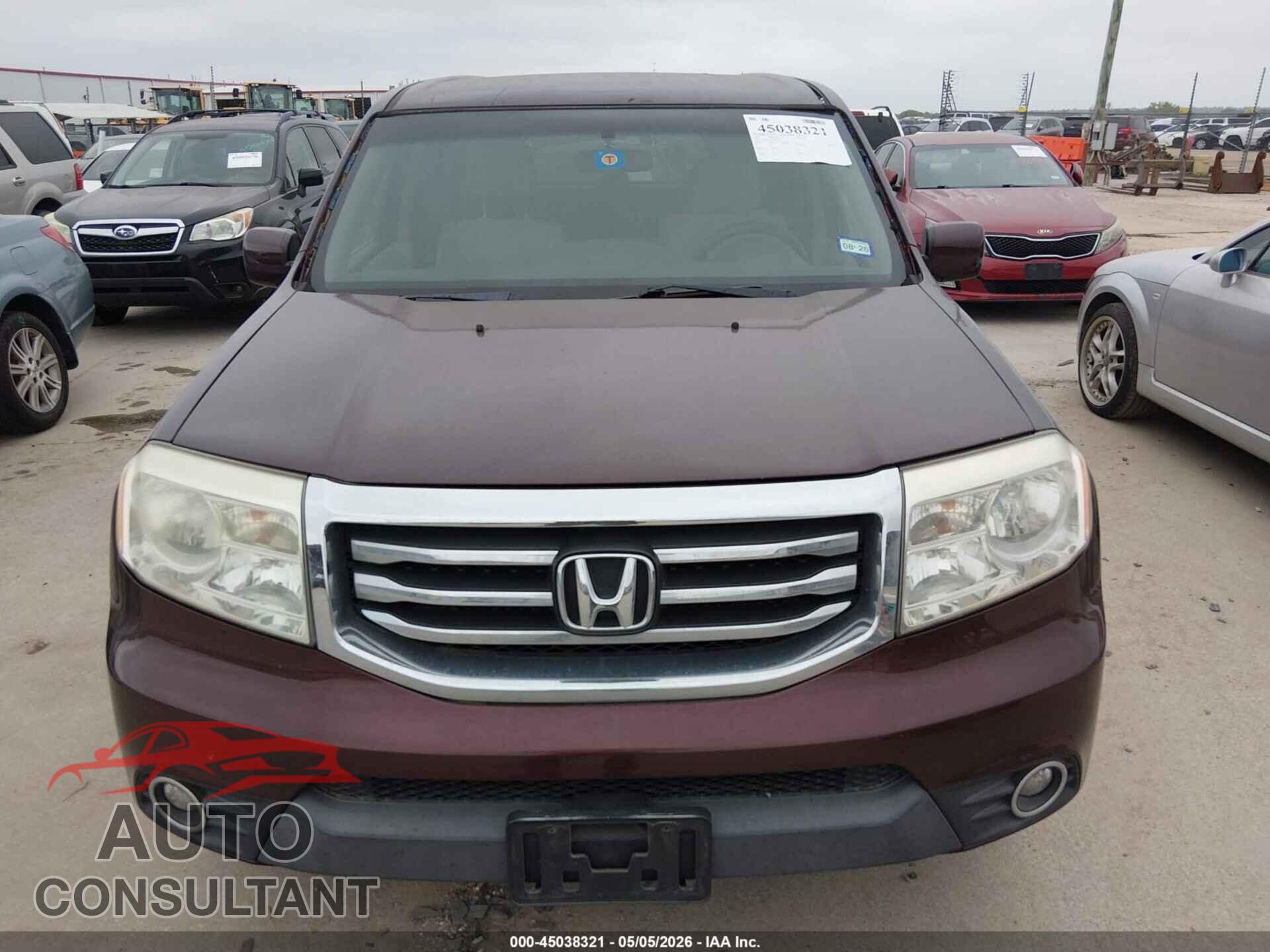 HONDA PILOT 2013 - 5FNYF4H41DB078620