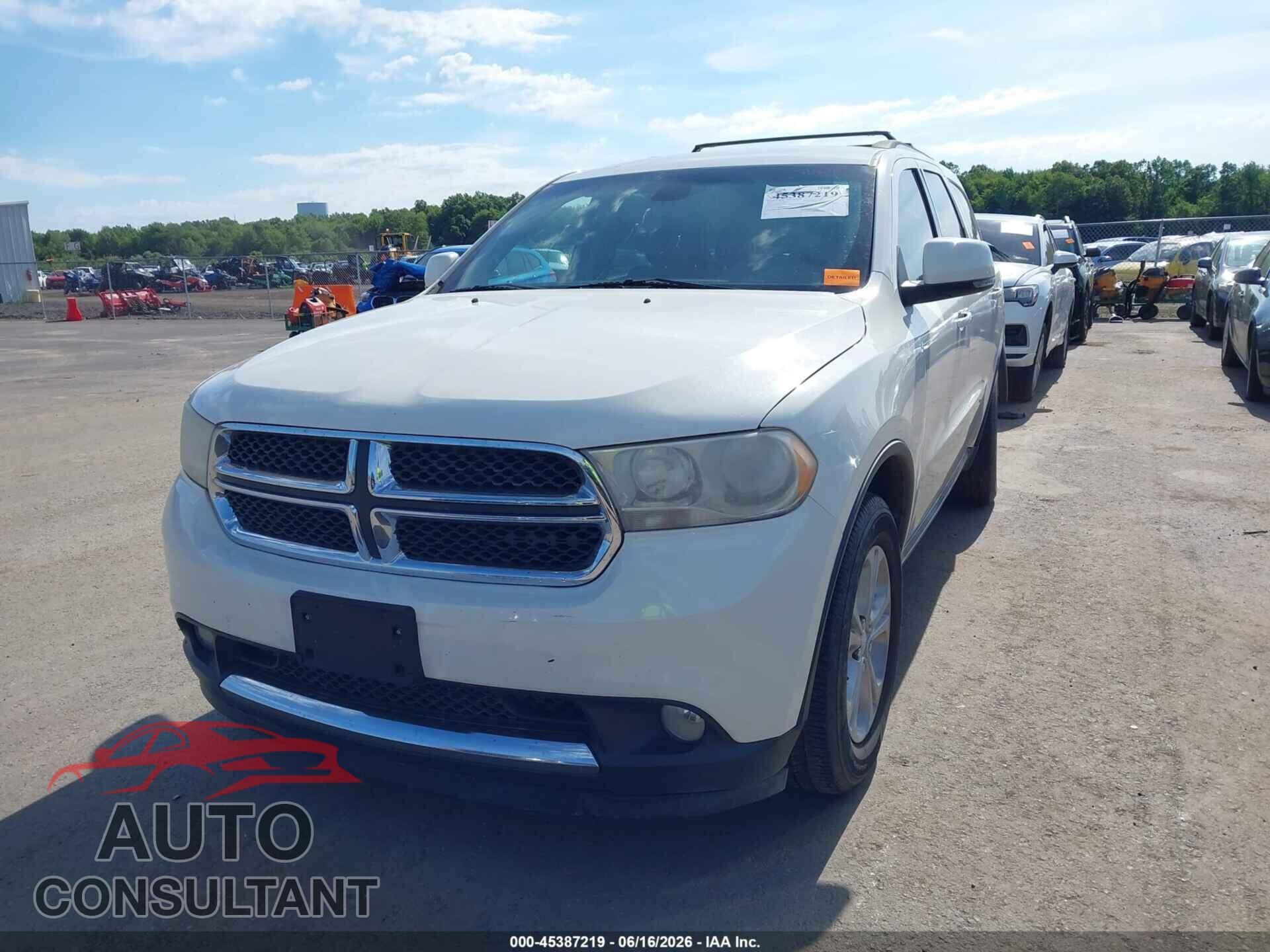 DODGE DURANGO 2012 - 1C4RDHDG4CC112501