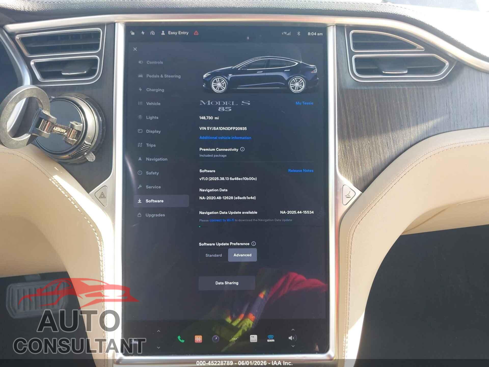 TESLA MODEL S 2013 - 5YJSA1DN3DFP20935