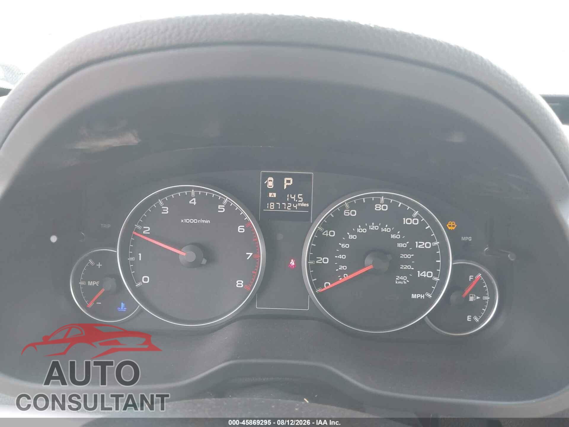 SUBARU OUTBACK 2014 - 4S4BRBCC8E3205860