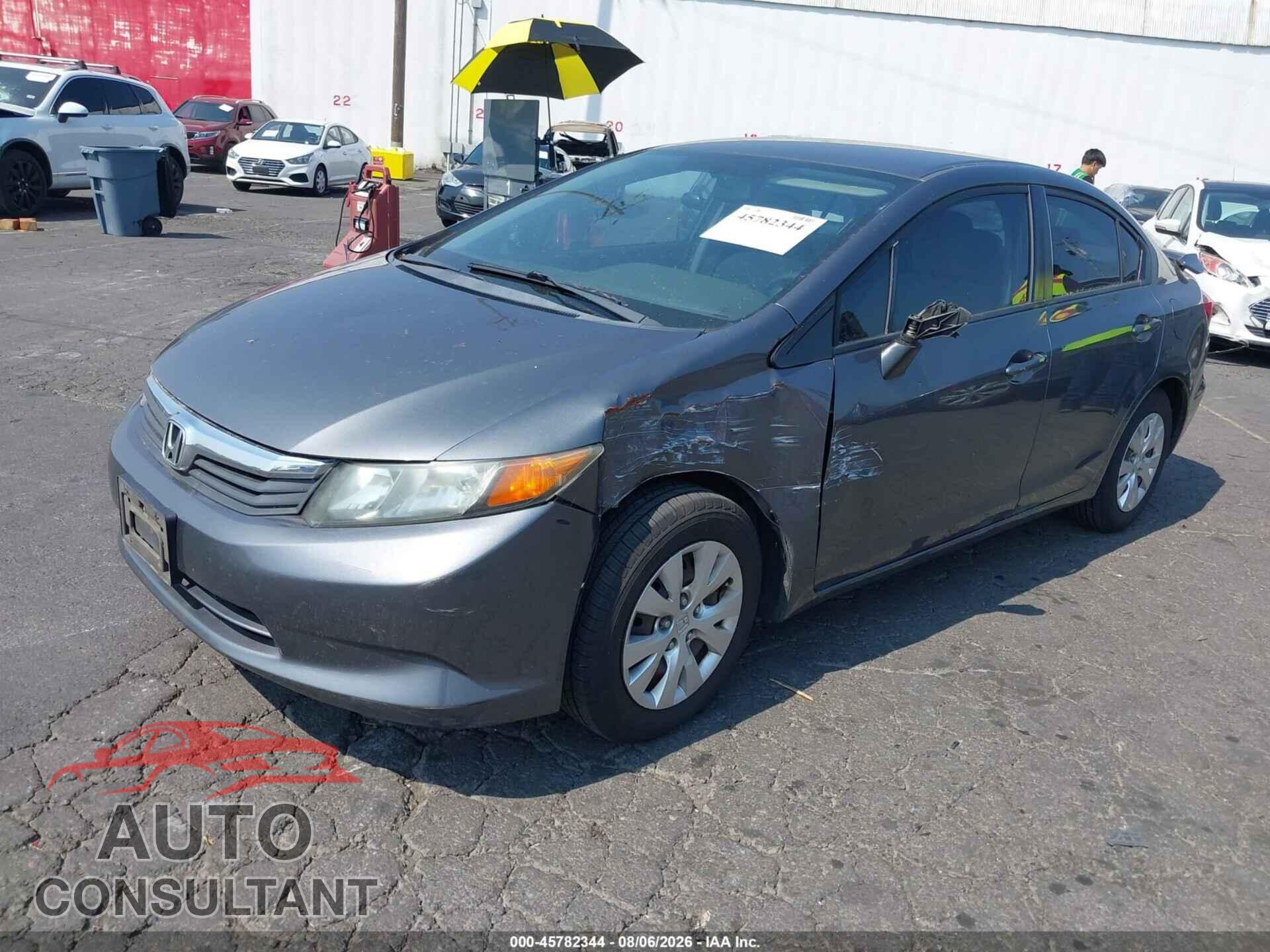 HONDA CIVIC 2012 - 19XFB2F59CE008709