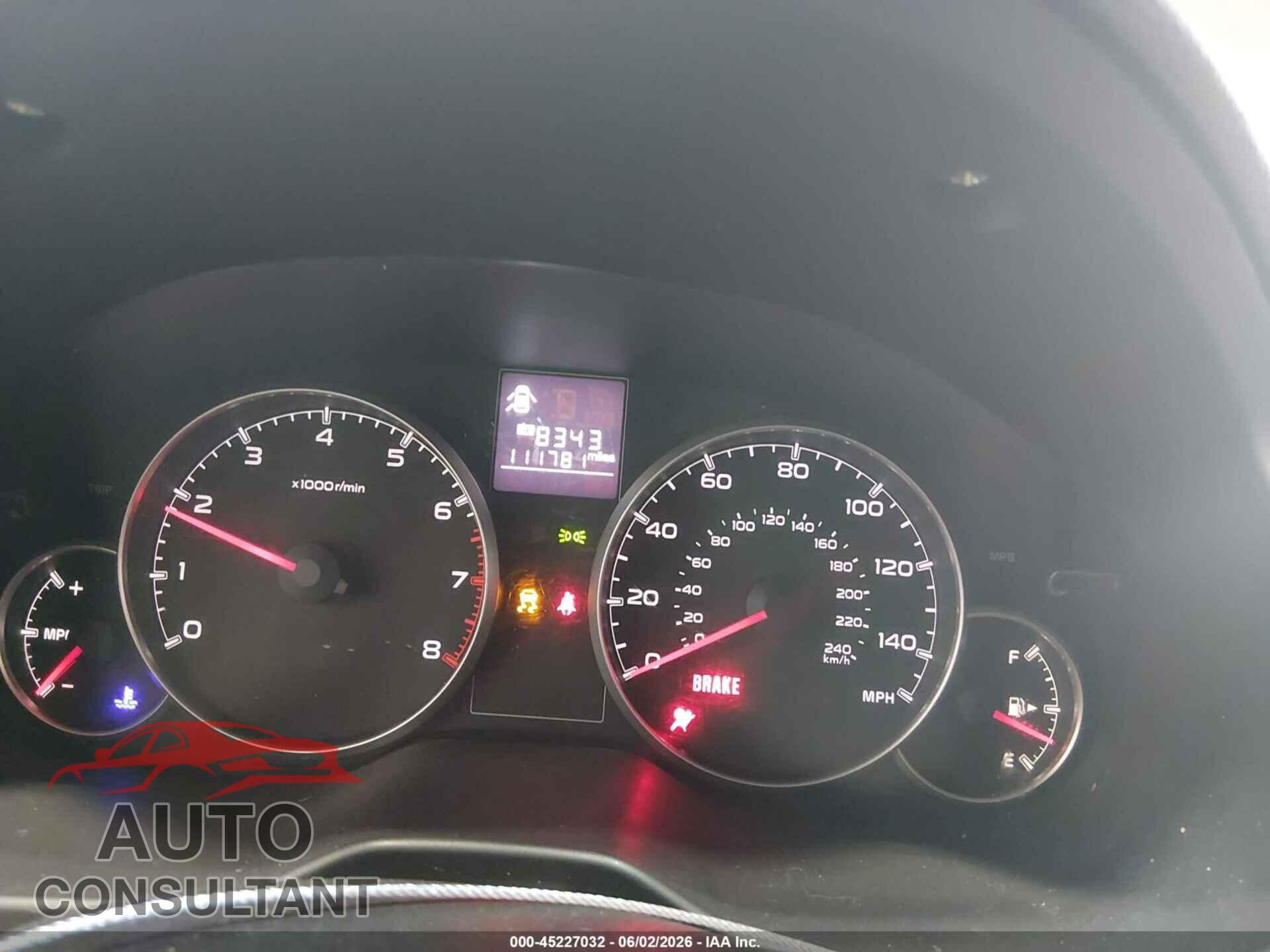 SUBARU OUTBACK 2014 - 4S4BRBCC1E1269508