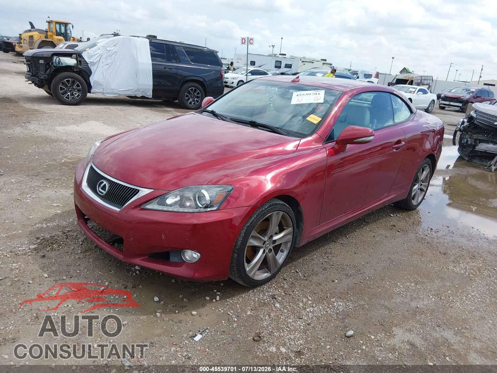 LEXUS IS 250C 2012 - JTHFF2C20C2525634
