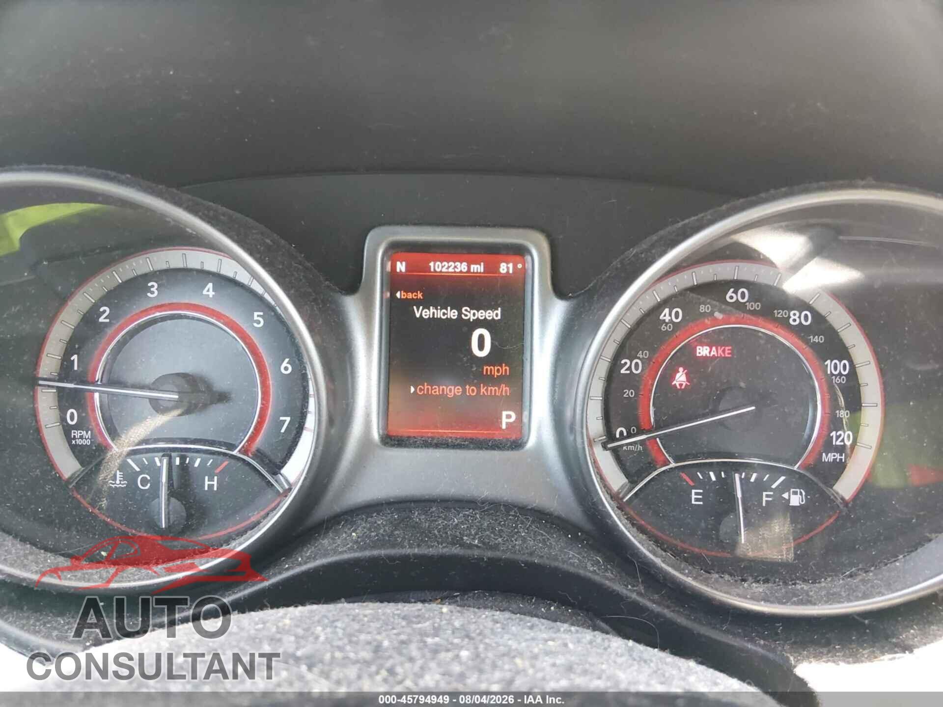 DODGE JOURNEY 2015 - 3C4PDCGG6FT659400