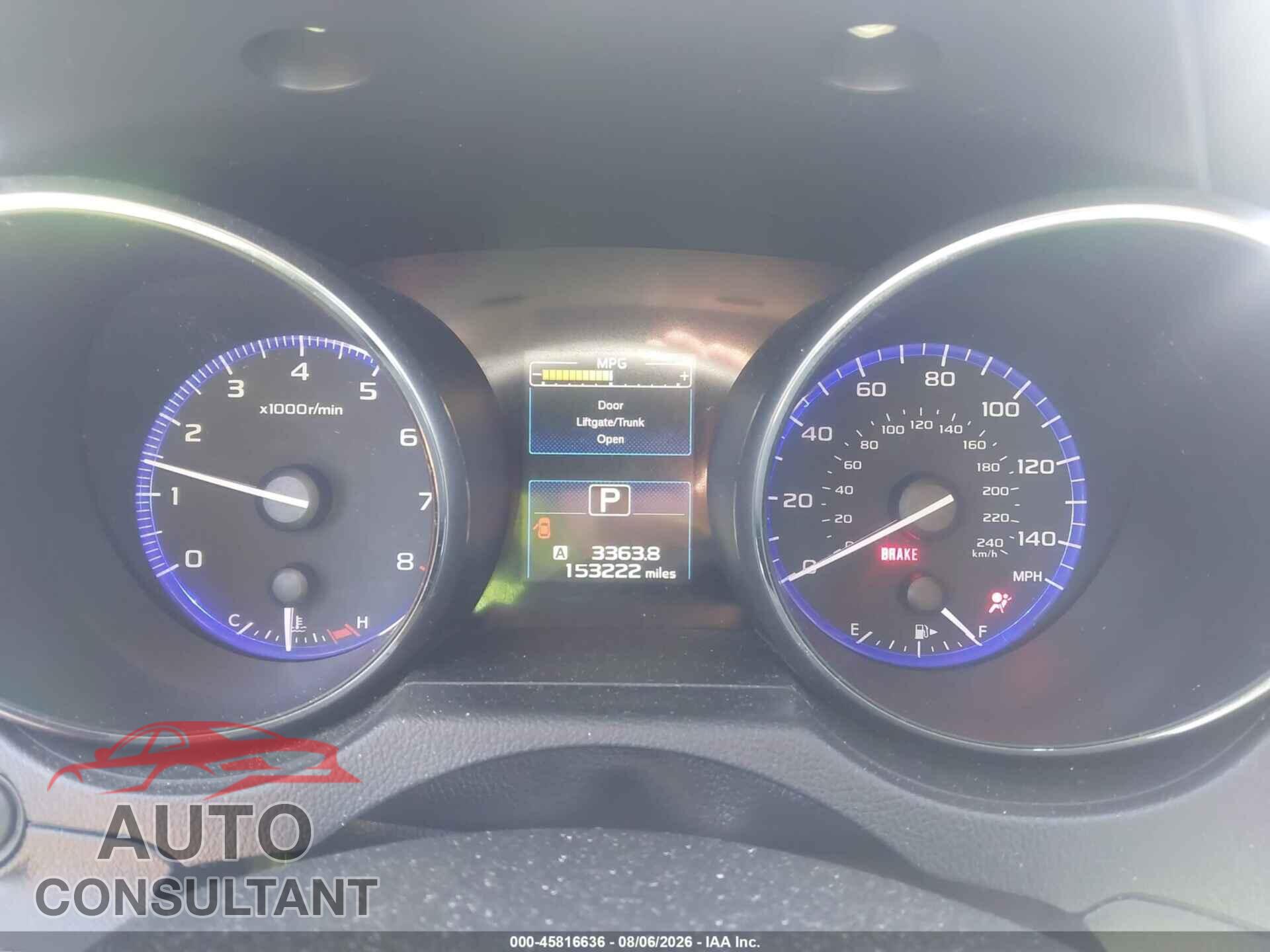 SUBARU OUTBACK 2015 - 4S4BSBCC5F3272907