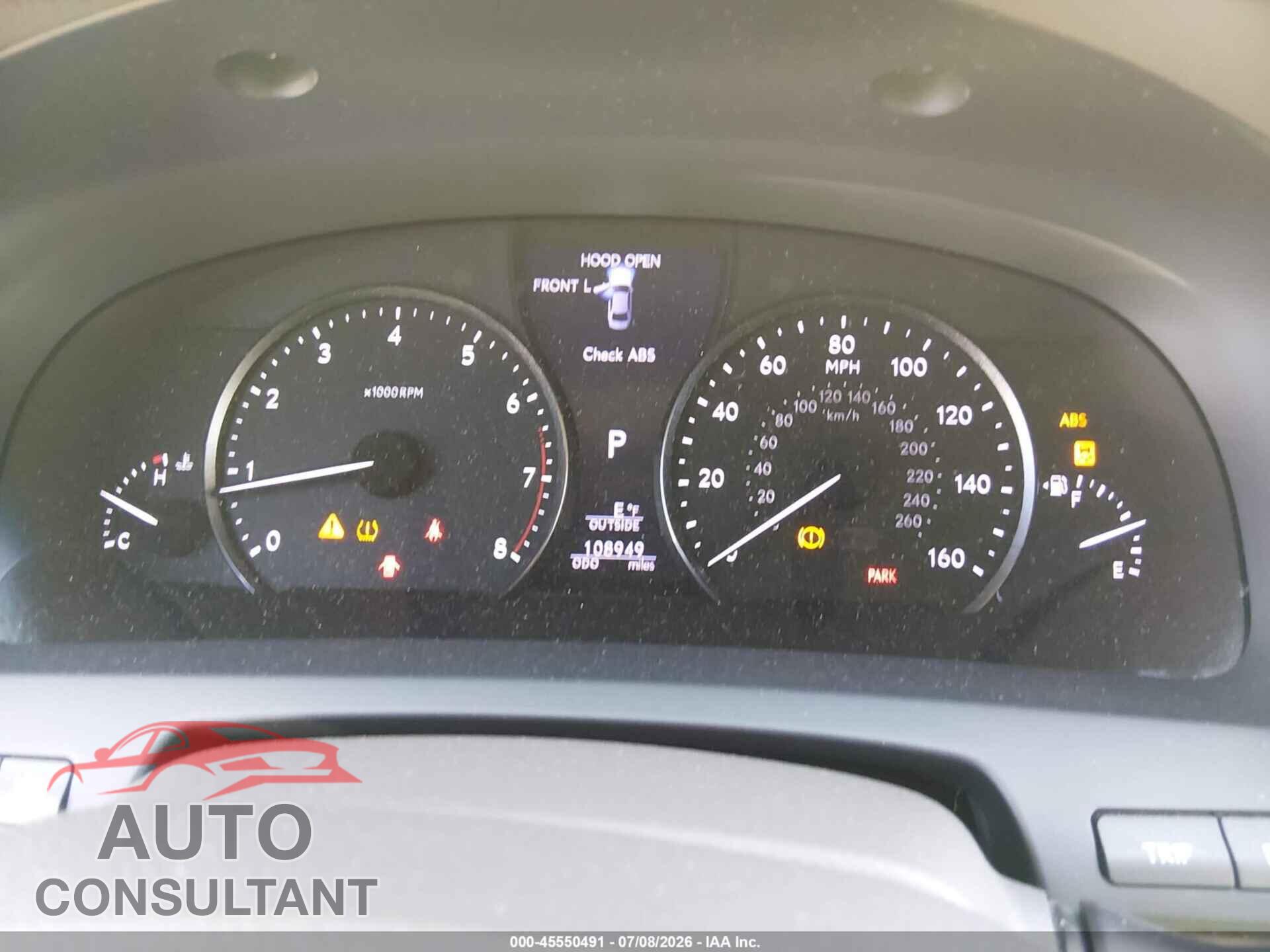 LEXUS LS 460 2014 - JTHBL5EF9E5128580