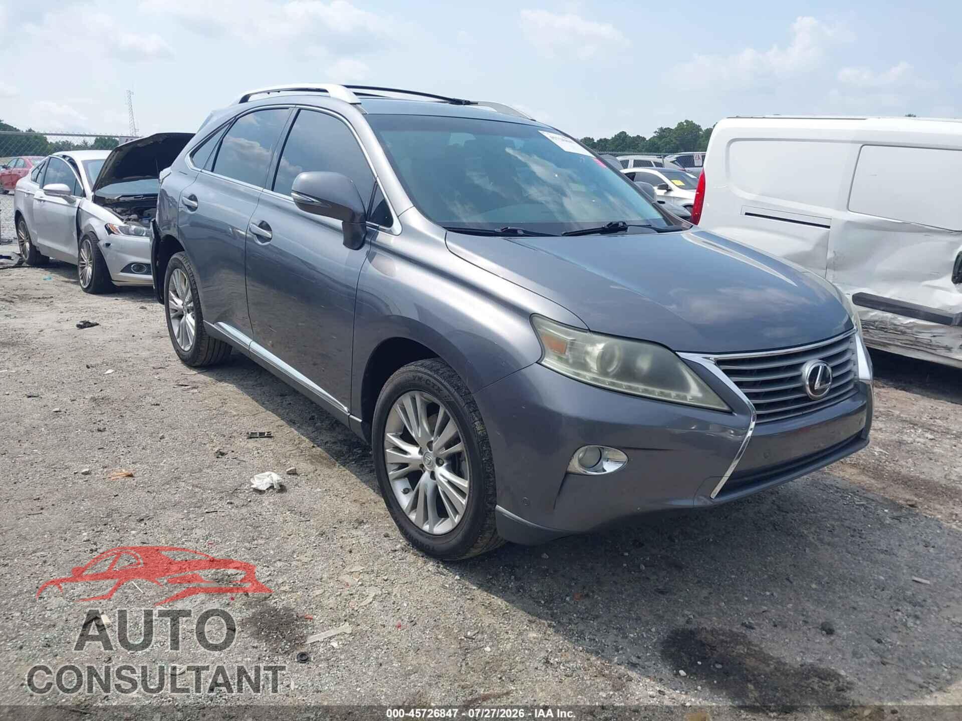LEXUS RX 350 2013 - 2T2ZK1BAXDC101910