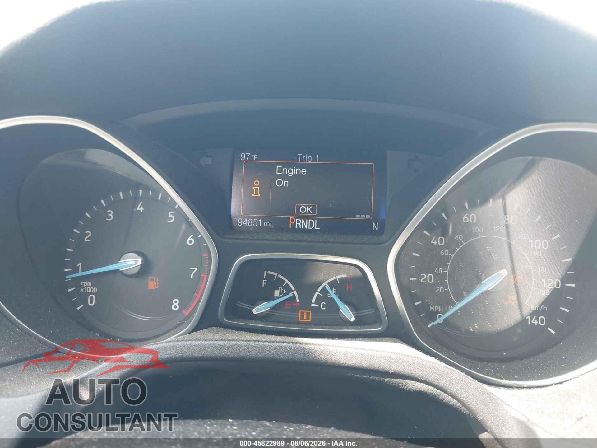 FORD FOCUS 2016 - 1FADP3F2XGL310856