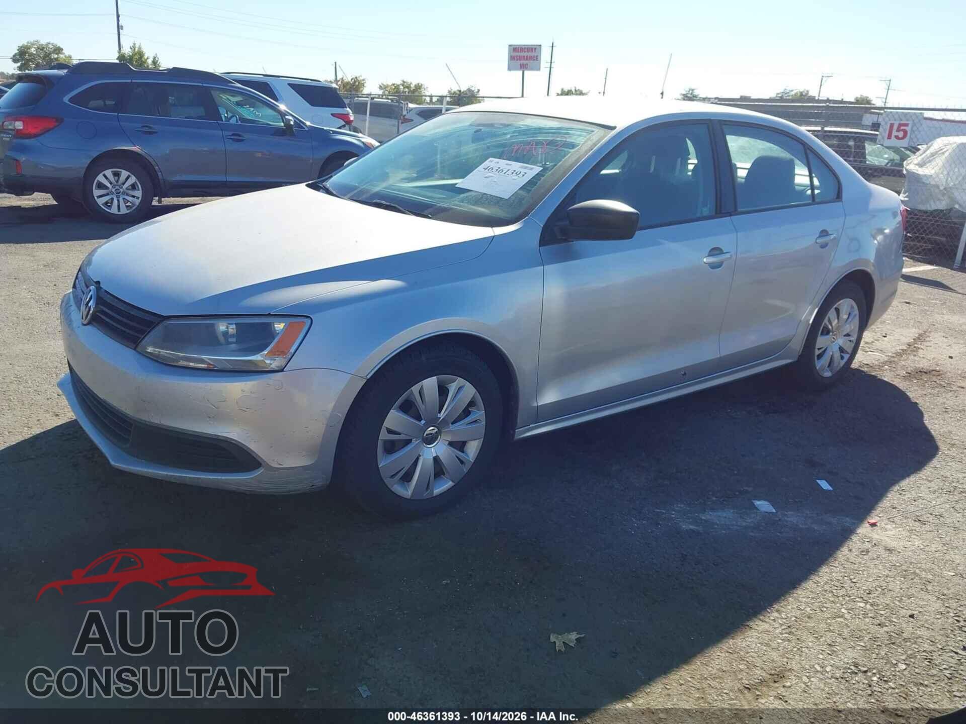 VOLKSWAGEN JETTA 2012 - 3VW2K7AJ0CM323692