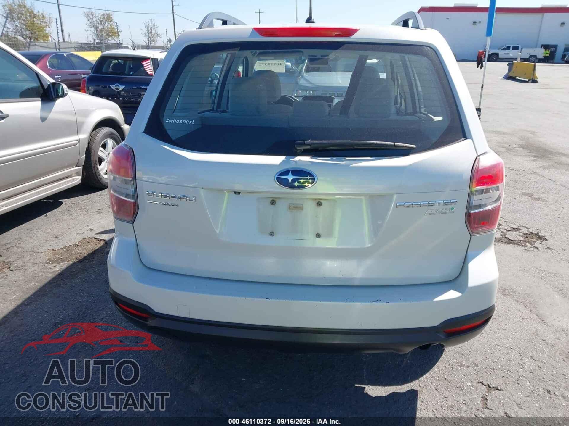 SUBARU FORESTER 2015 - JF2SJABC0FH450858
