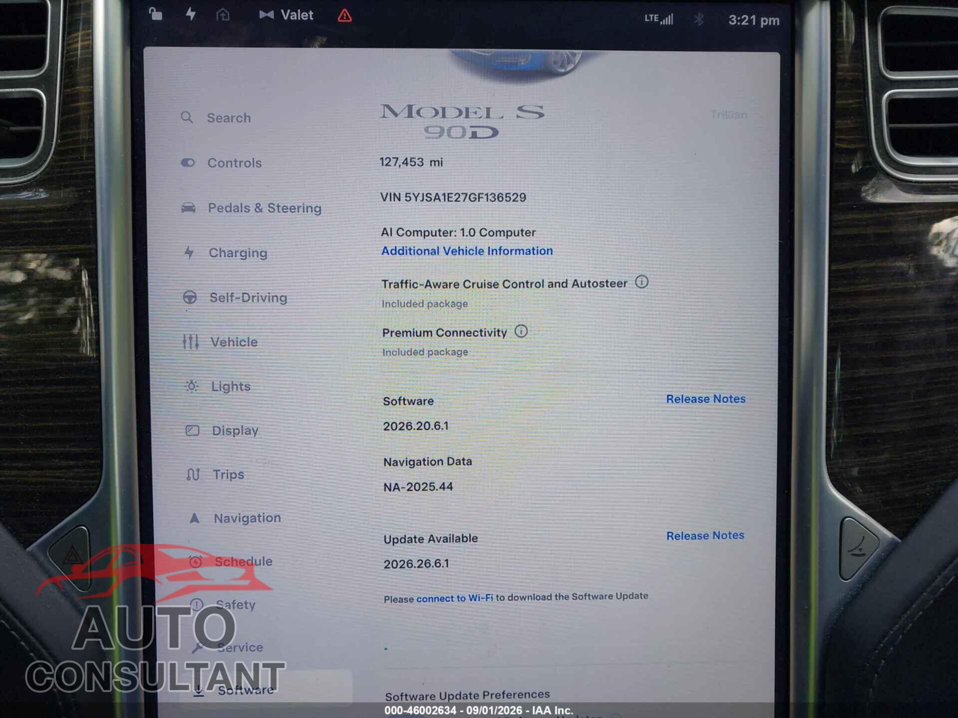 TESLA MODEL S 2016 - 5YJSA1E27GF136529