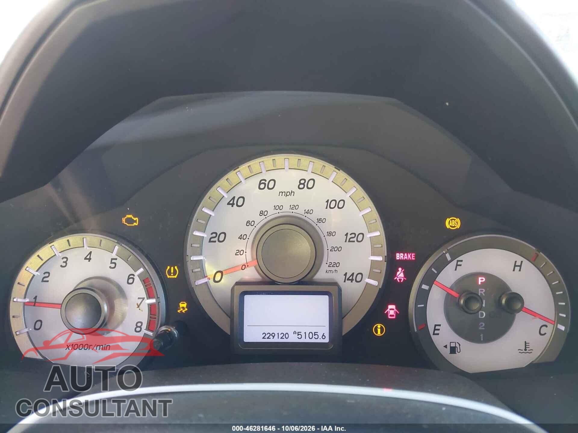 HONDA PILOT 2013 - 5FNYF4H90DB026701