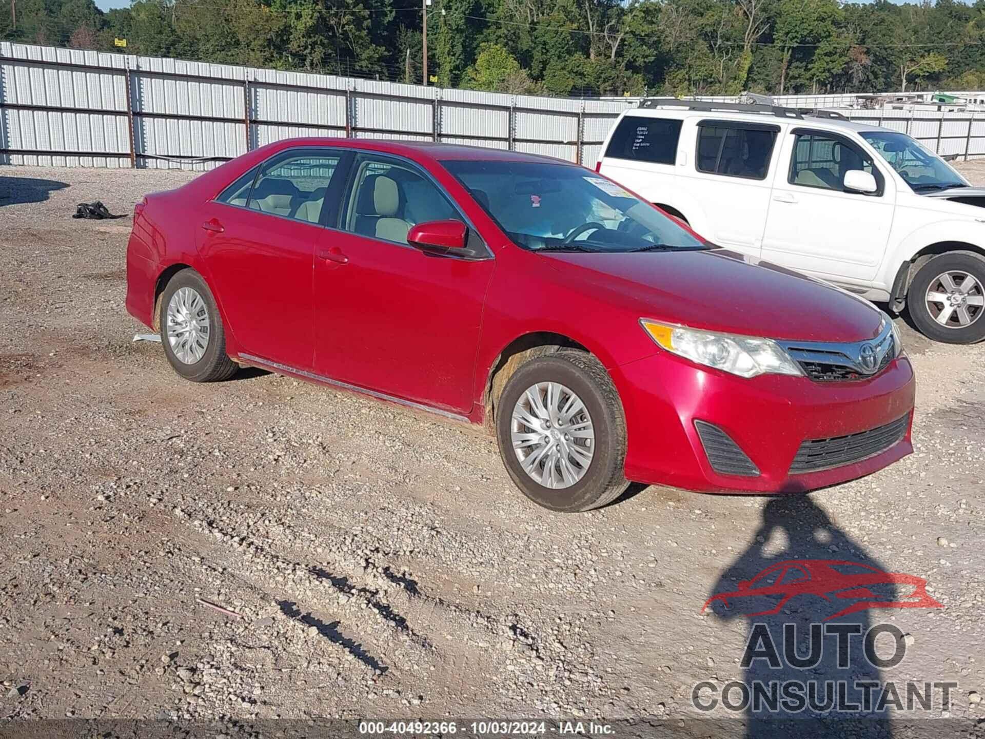 TOYOTA CAMRY 2012 - 4T4BF1FKXCR211260