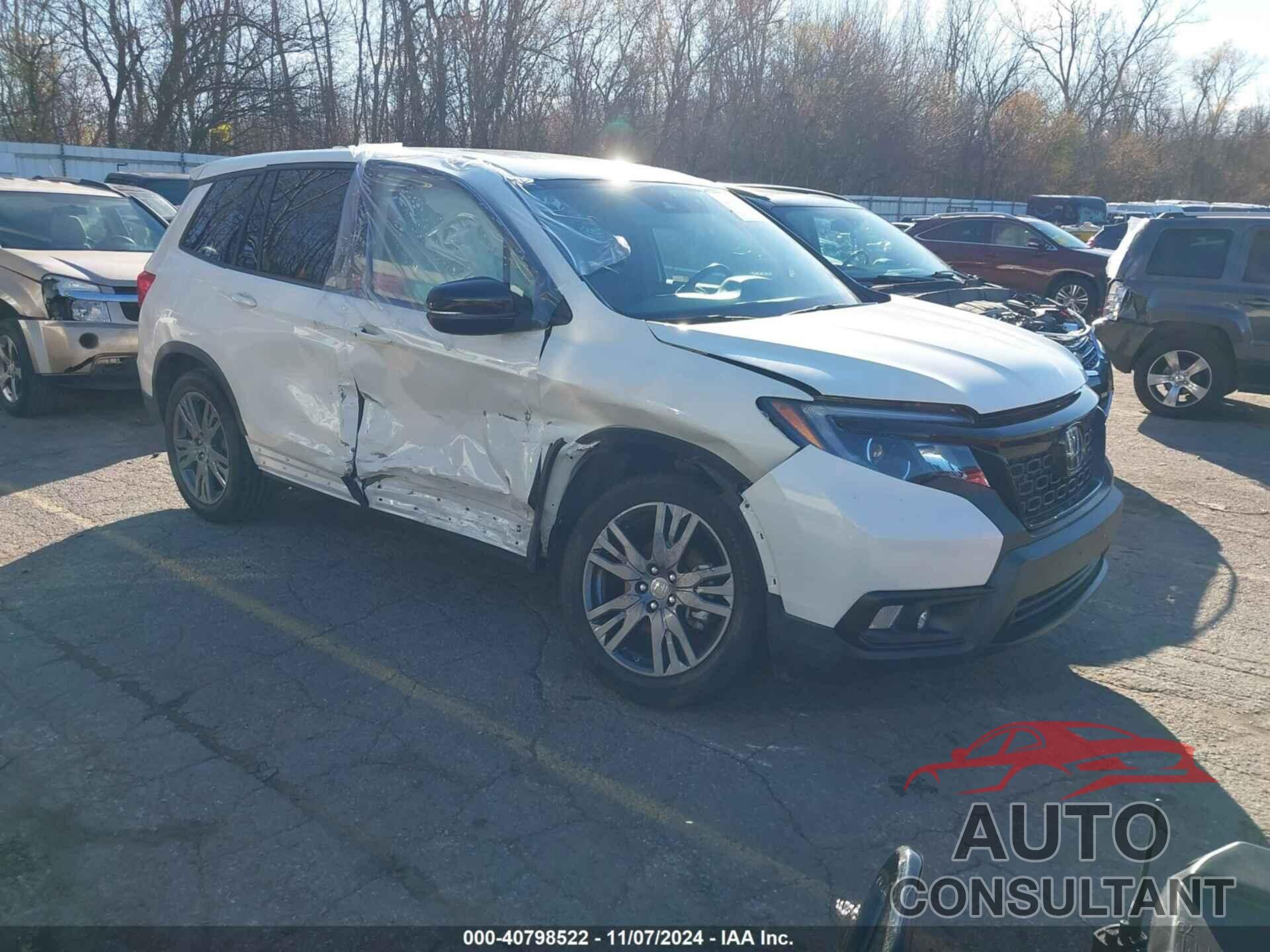 HONDA PASSPORT 2019 - 5FNYF7H53KB005174