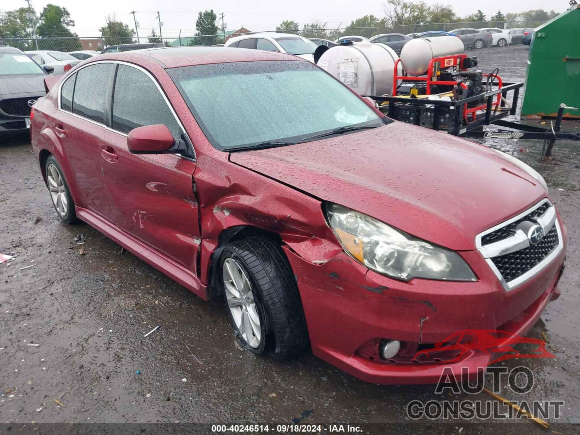 SUBARU LEGACY 2013 - 4S3BMBK67D3040798