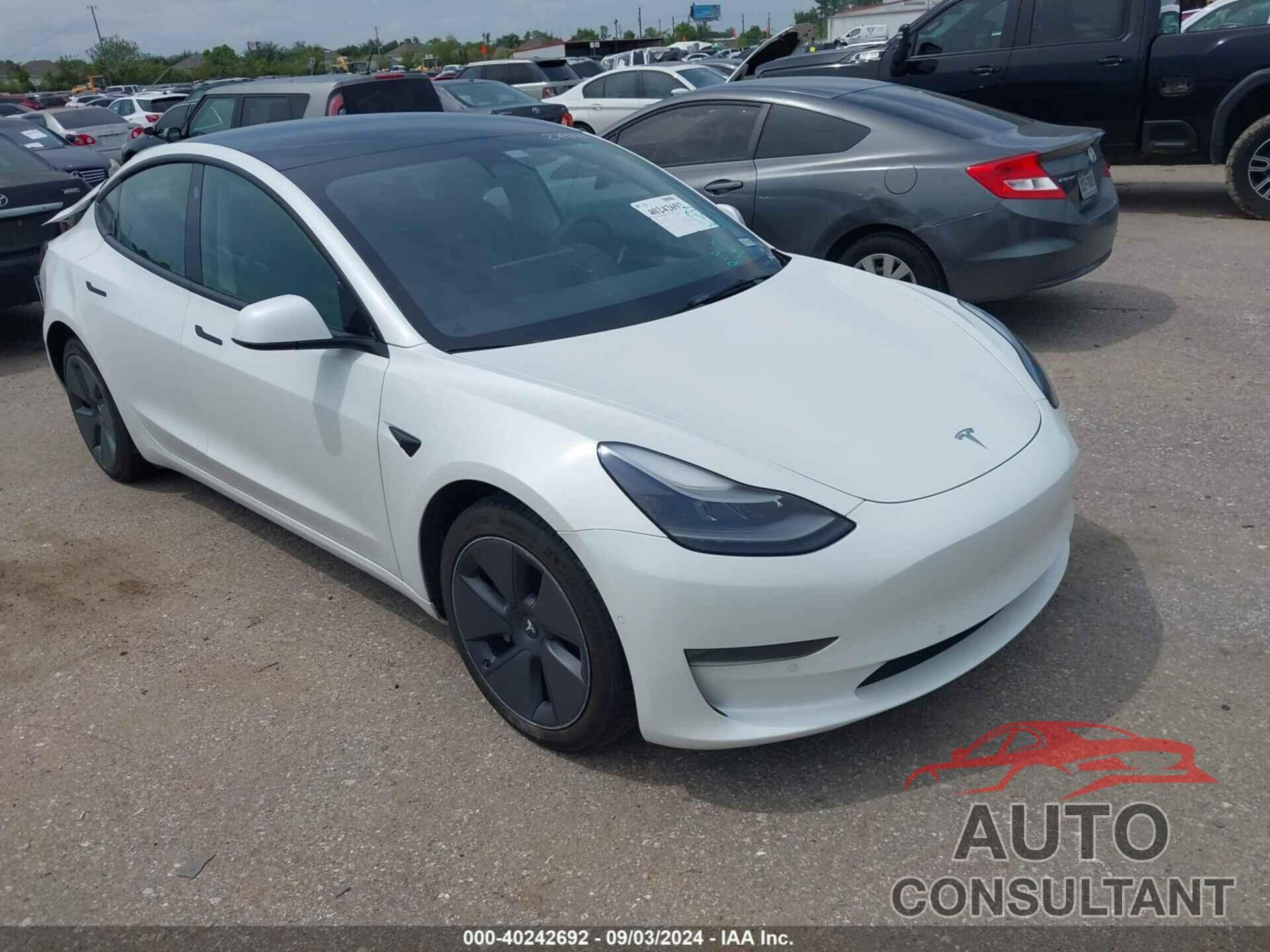 TESLA MODEL 3 2022 - 5YJ3E1EBXNF173127