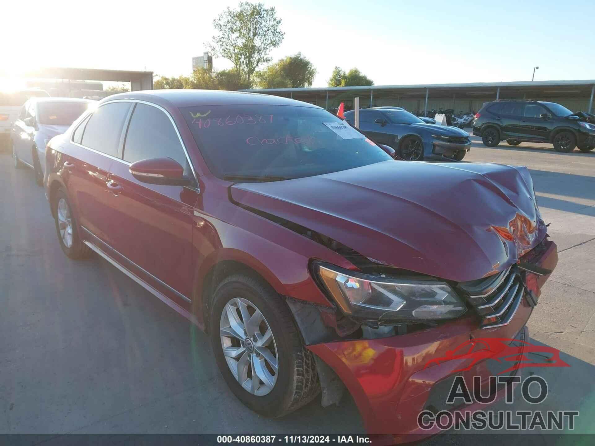 VOLKSWAGEN PASSAT 2017 - 1VWAT7A39HC032837