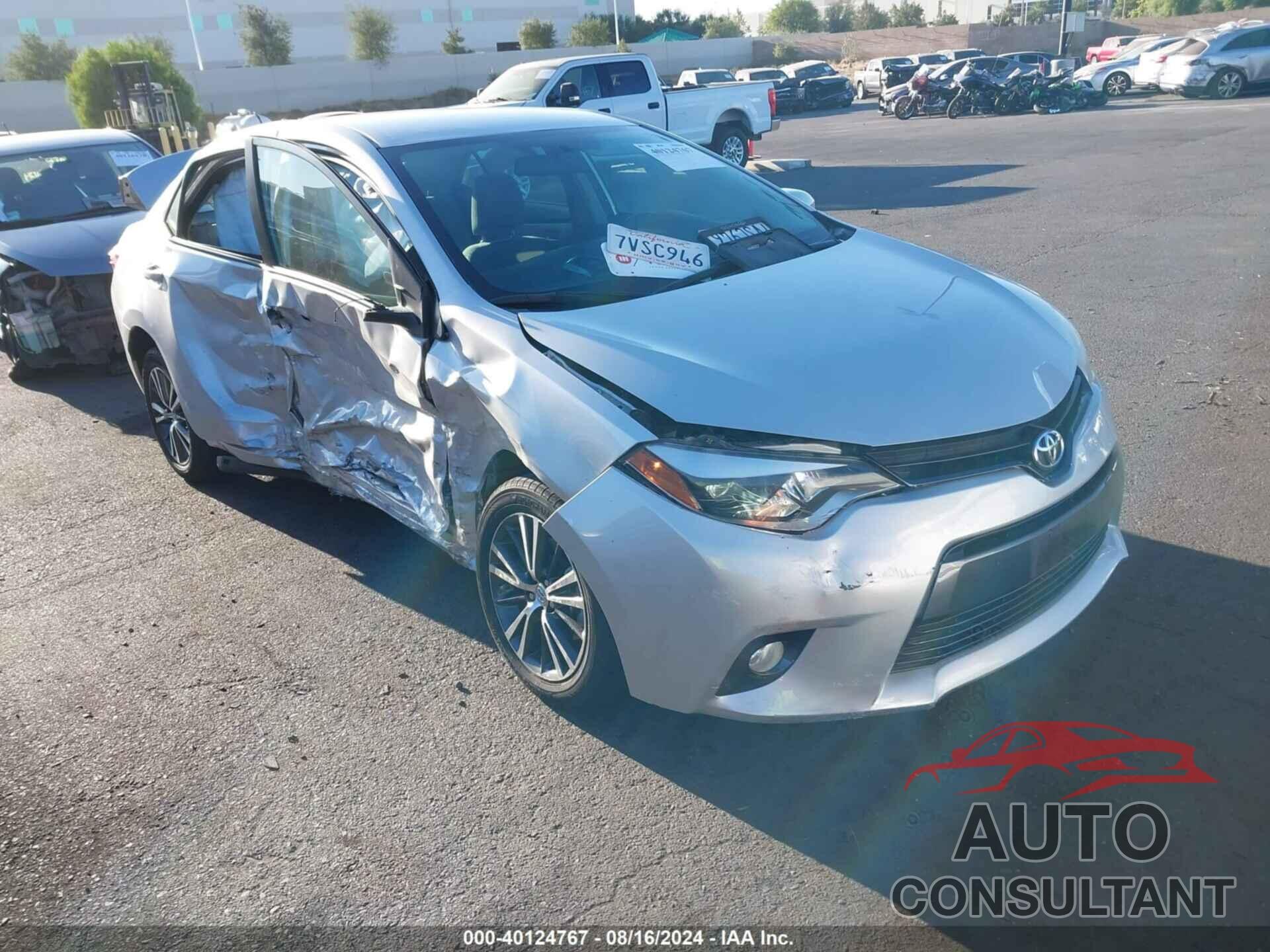 TOYOTA COROLLA 2016 - 5YFBURHE3GP554795