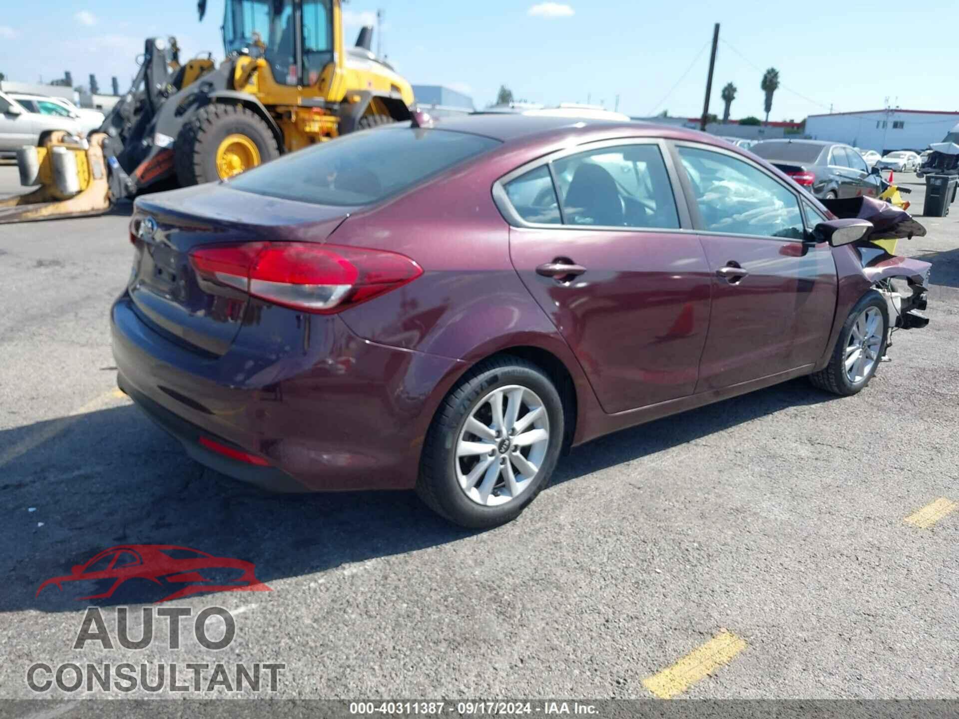 KIA FORTE 2017 - 3KPFL4A78HE007799