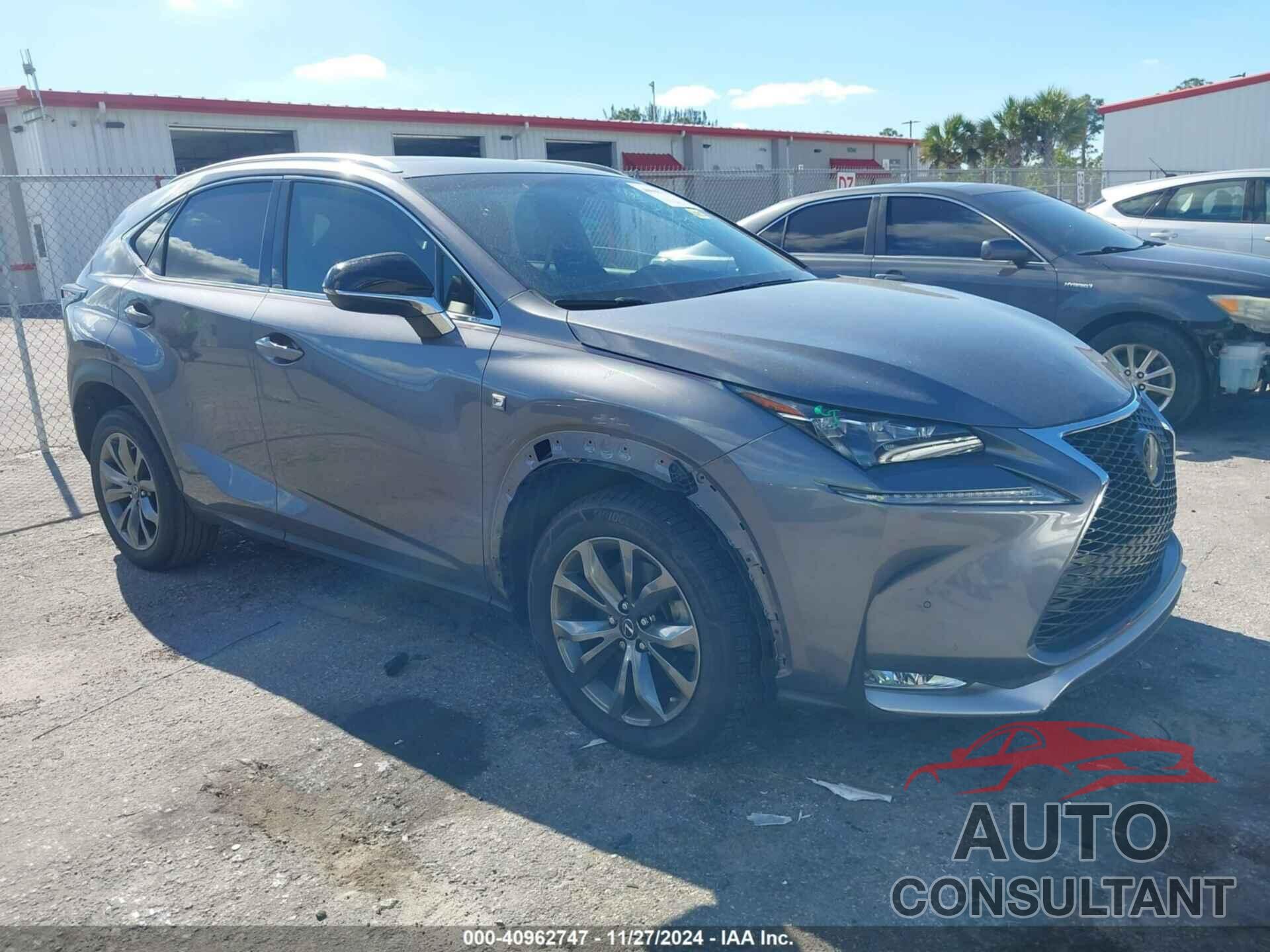 LEXUS NX 200T 2016 - JTJYARBZ6G2043141