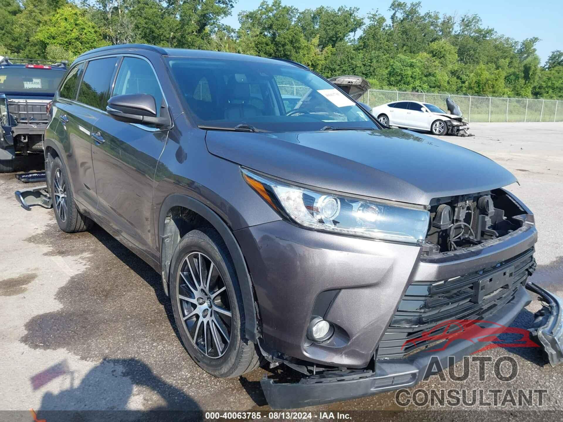 TOYOTA HIGHLANDER 2017 - 5TDJZRFH4HS363955