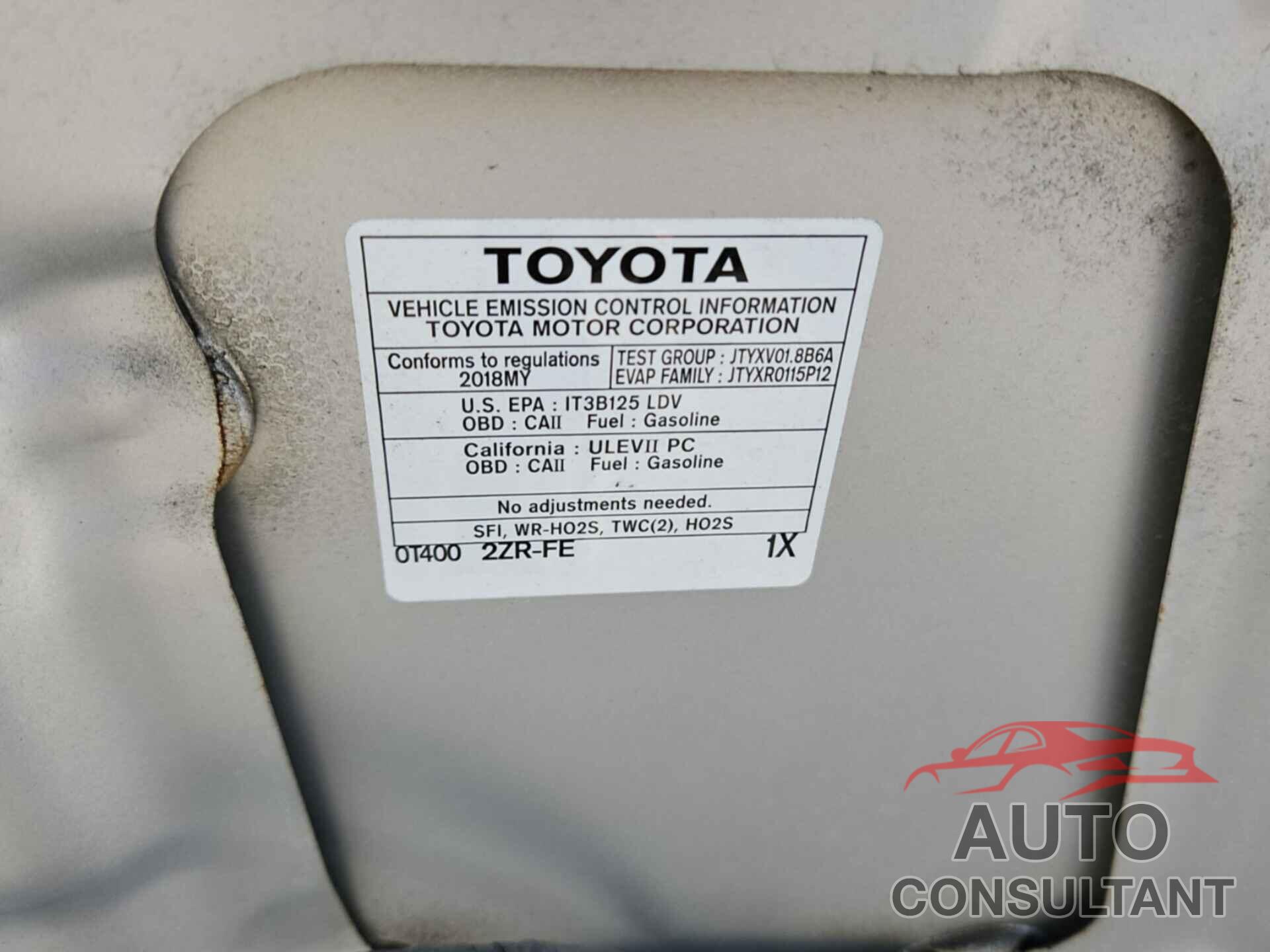 TOYOTA COROLLA 2018 - 2T1BURHE6JC090523