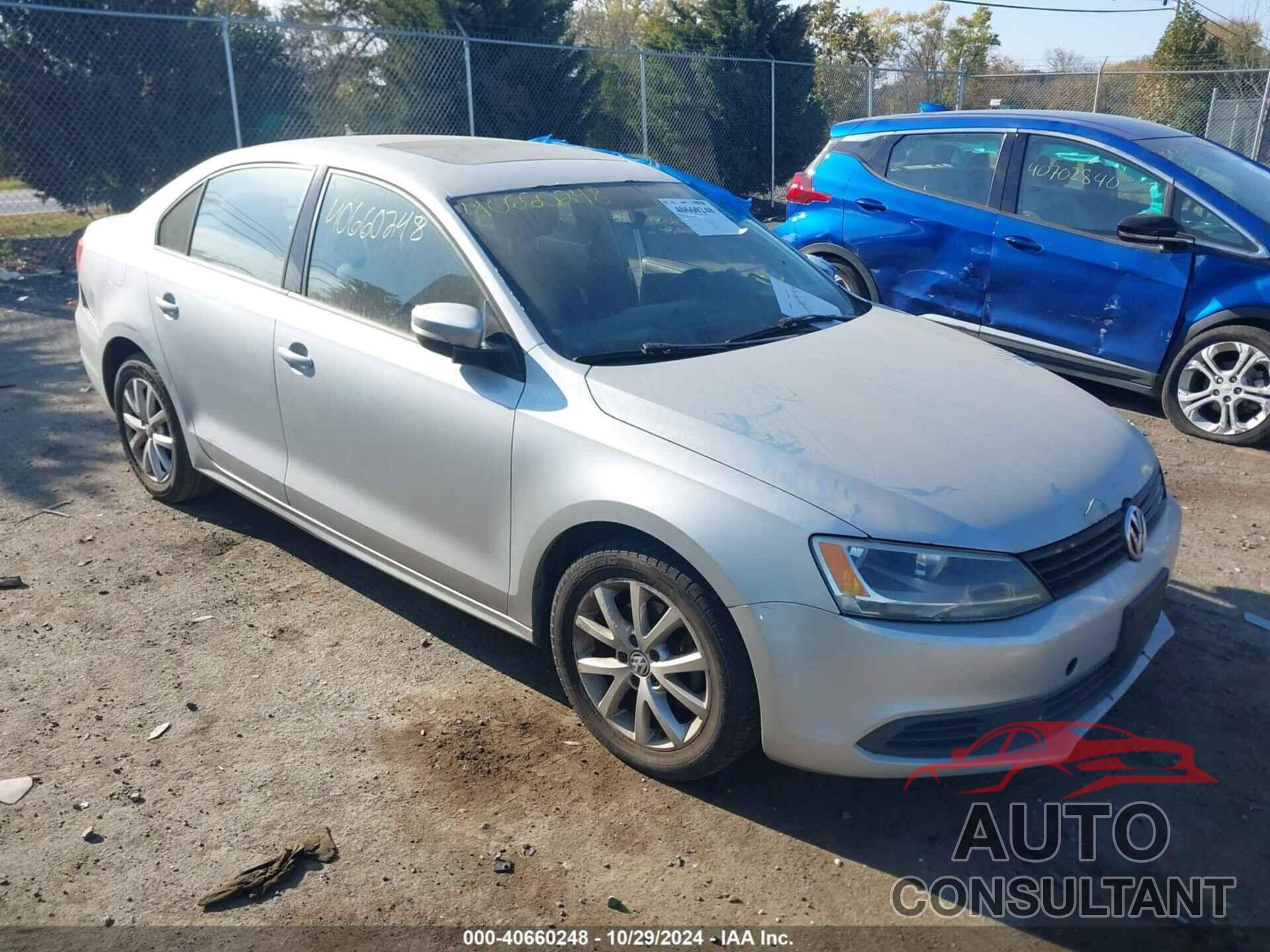 VOLKSWAGEN JETTA 2012 - 3VWDP7AJ6CM408997