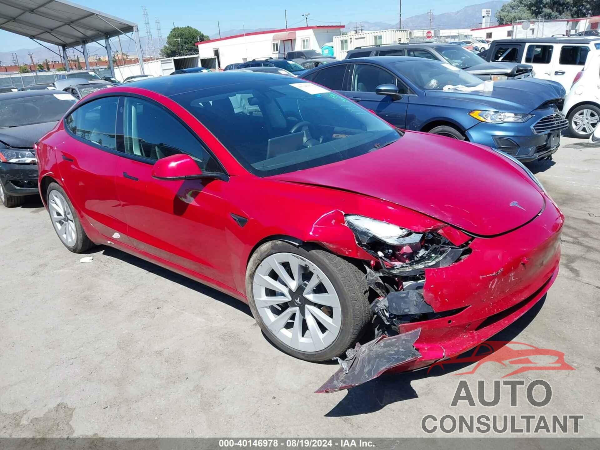 TESLA MODEL 3 2021 - 5YJ3E1EB0MF086206